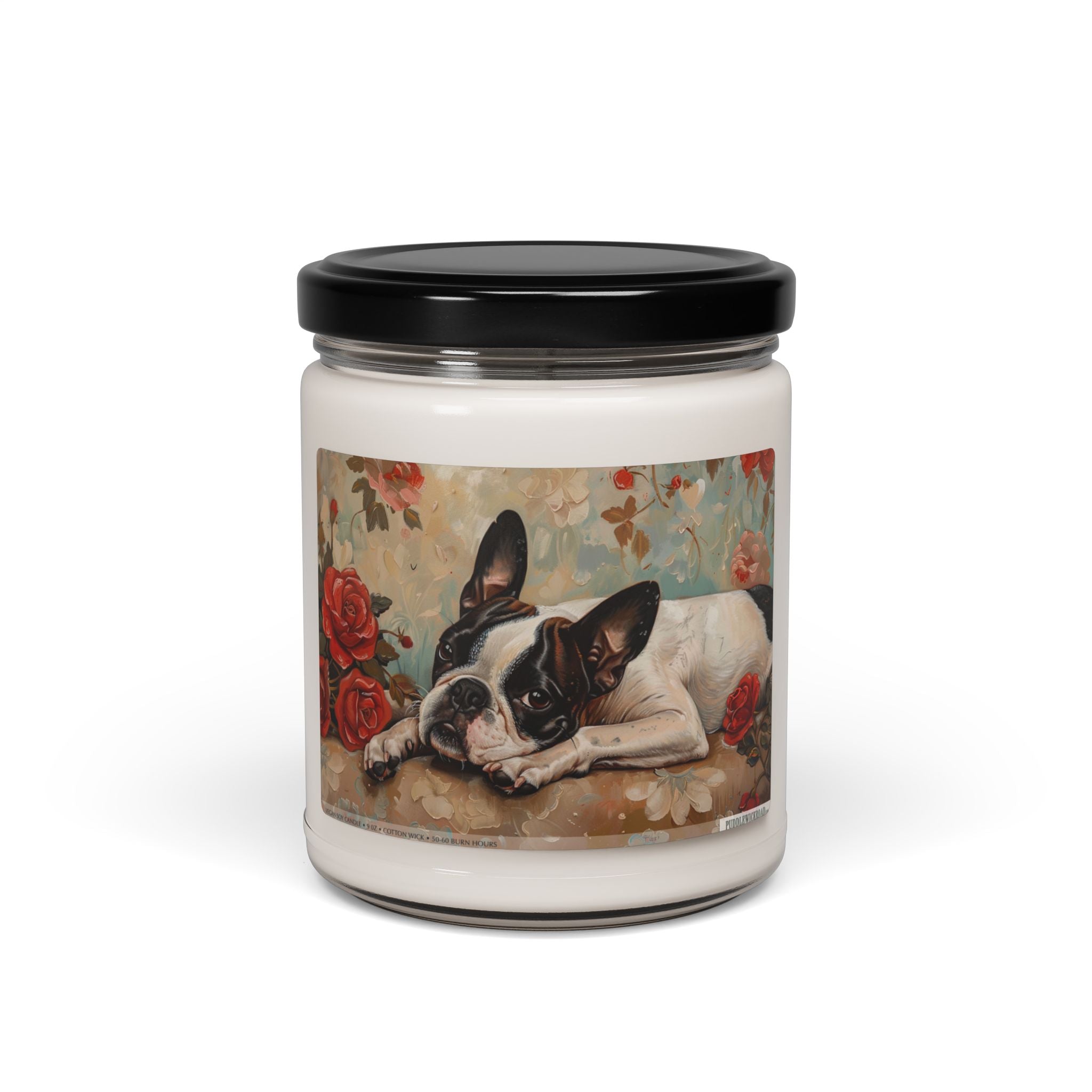 Boston Terrier Vintage Candle - Perfect Gift for Dog Lovers & Pet Parents - Darwin & Rose
