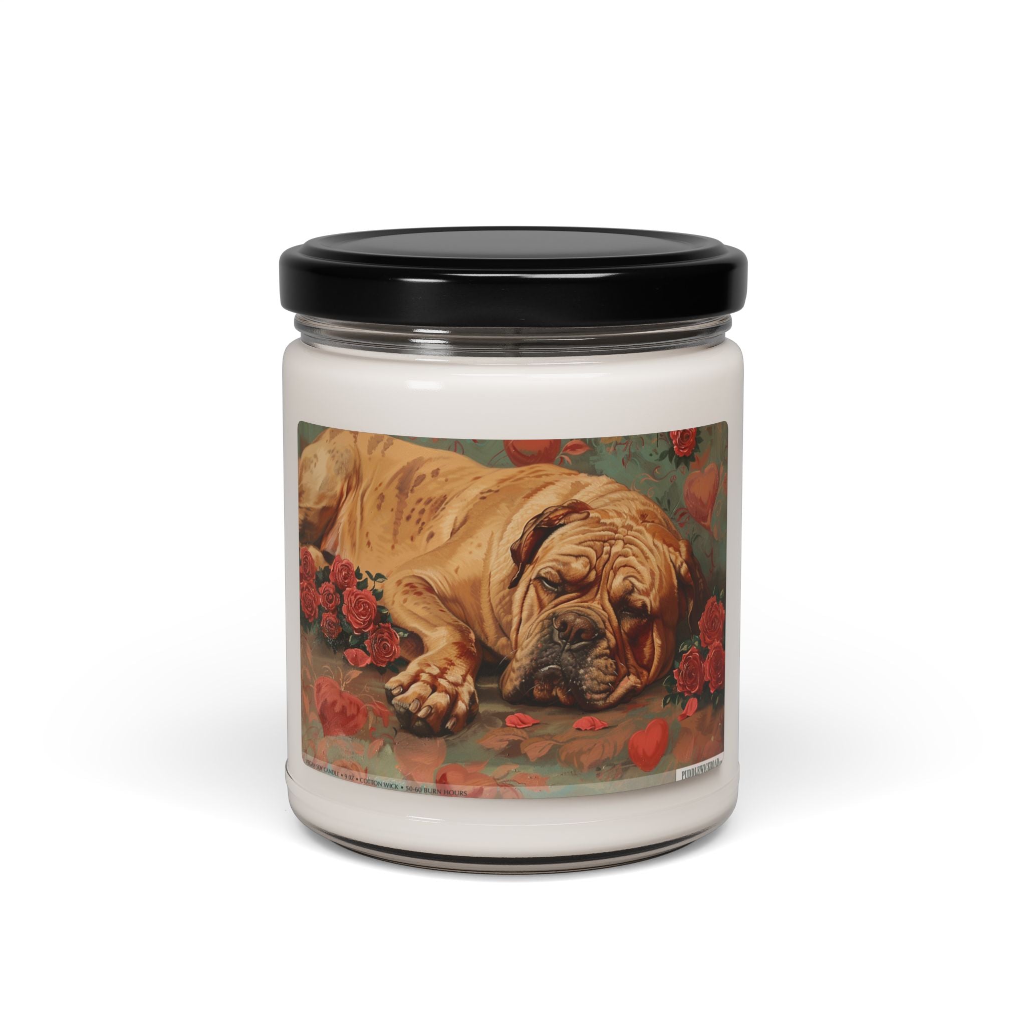 Gentle Mastiff Memorial Soy Candle, Vintage Pet Lover Gift - Darwin & Rose