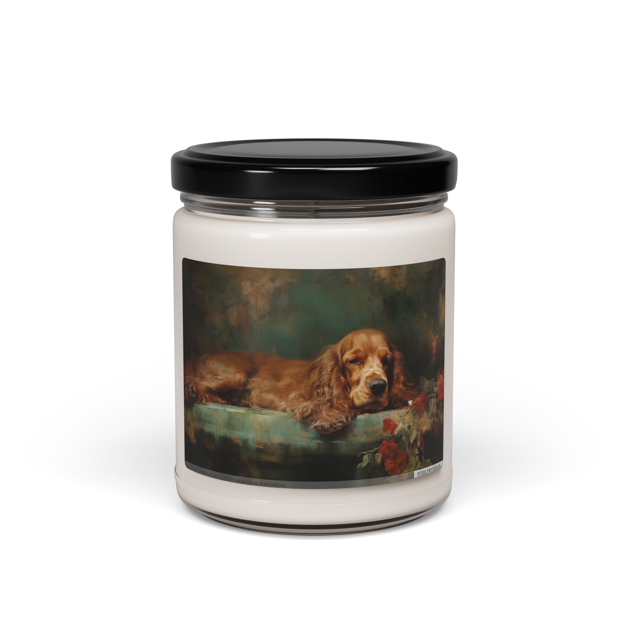 Cocker Spaniel Candle - Vintage Art Pet Lover Gift - Darwin & Rose