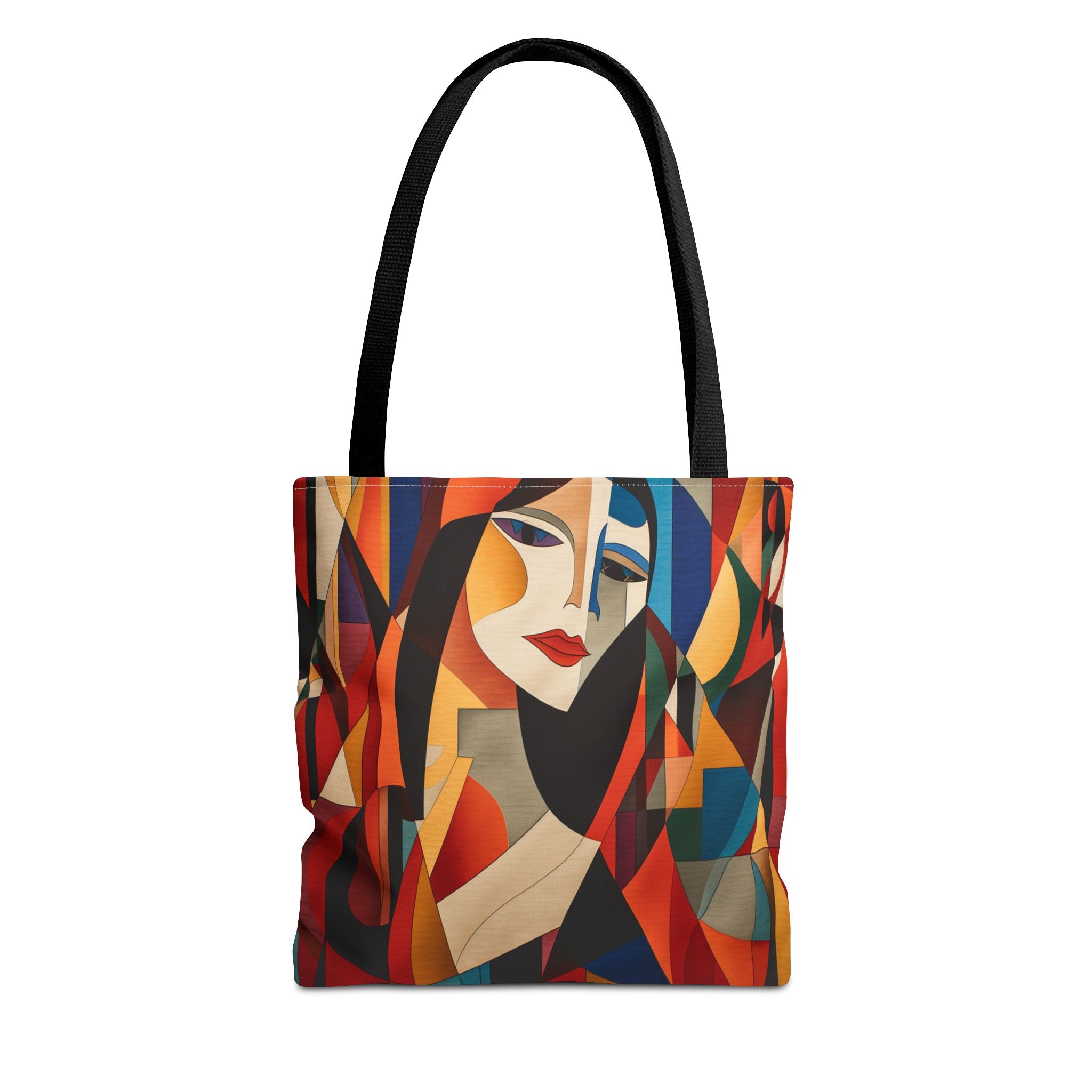 Modern Cubist Art Tote Bag - Vibrant Abstract Canvas for Art Lovers - Darwin & Rose
