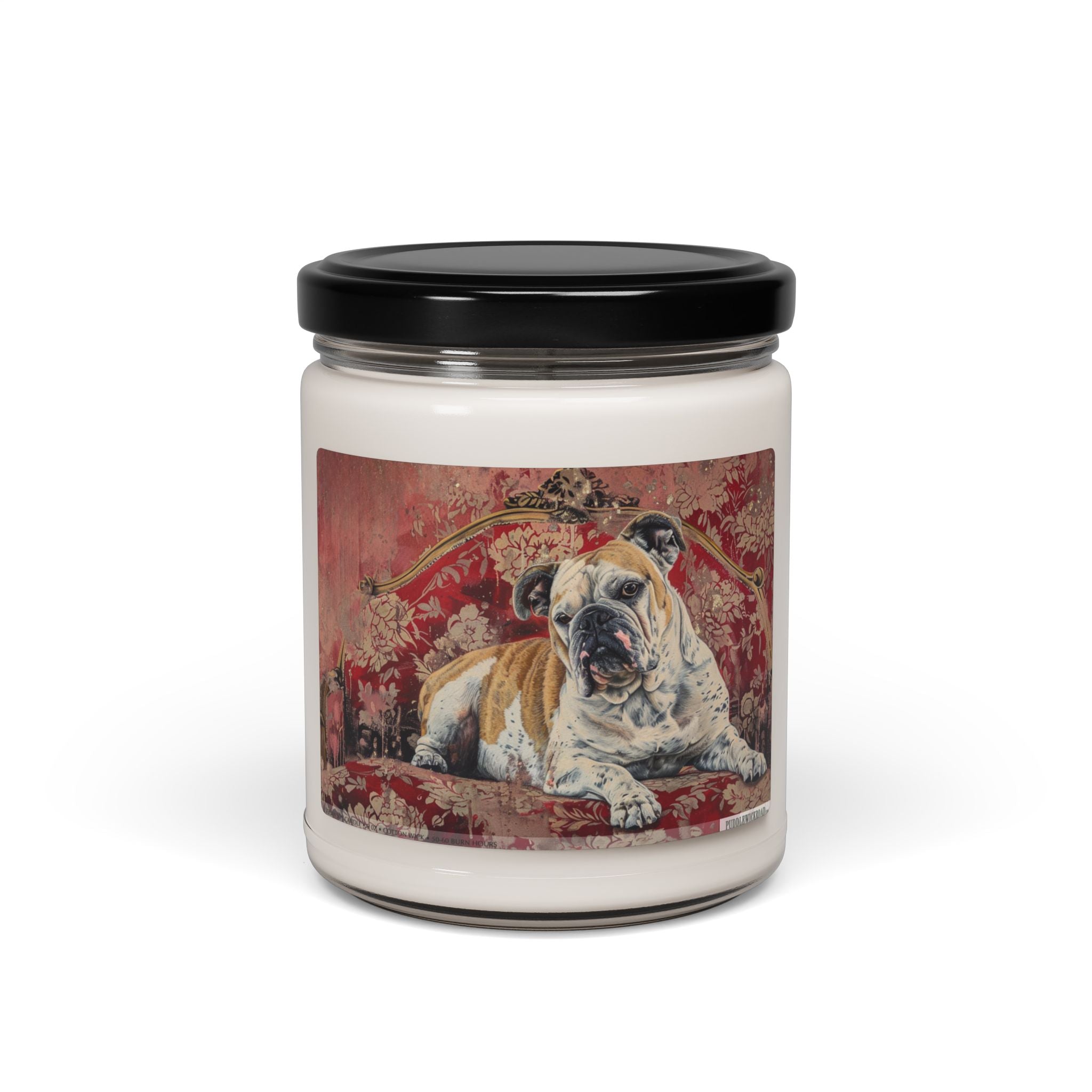English Bulldog Vintage Candle - Cozy Soy Gift for Dog Lovers - Darwin & Rose