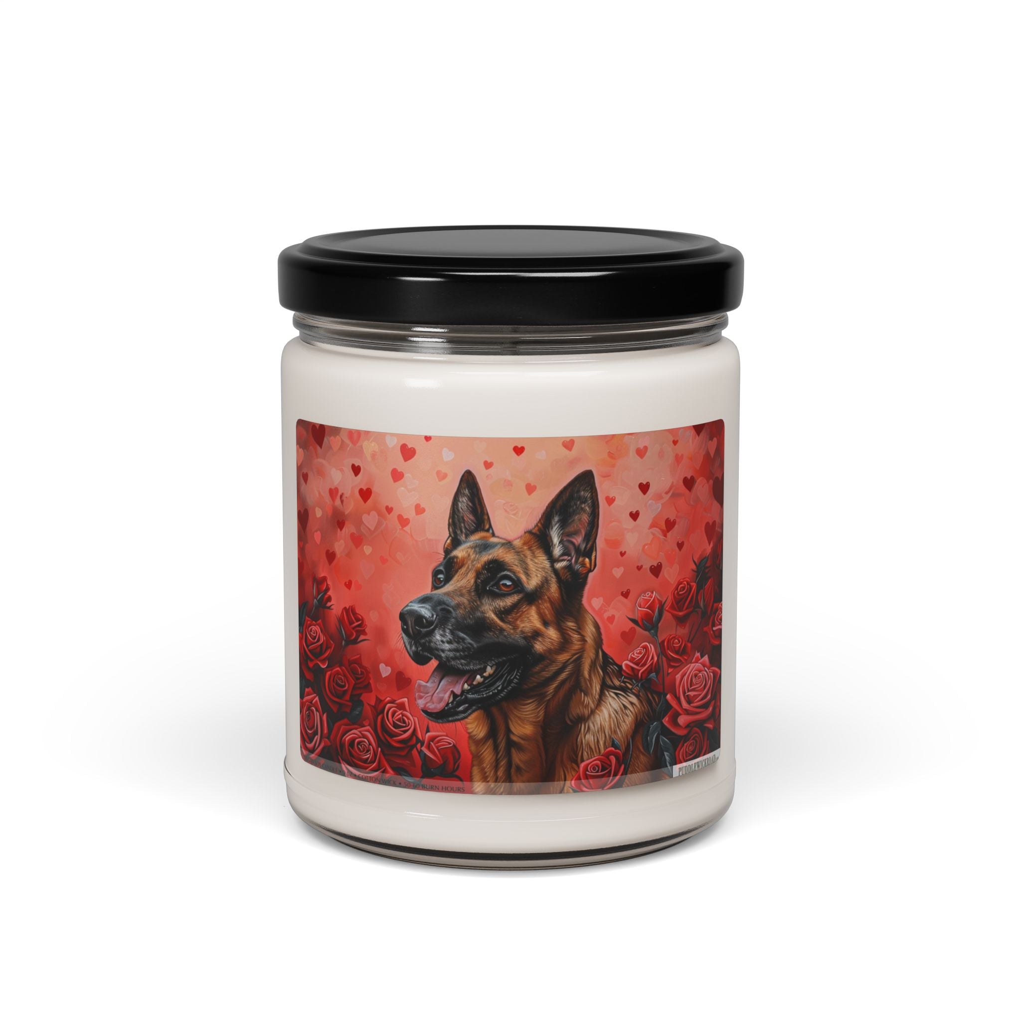 Belgian Malinois Valentine's Candle - Romantic Dog Lover Gift - Darwin & Rose