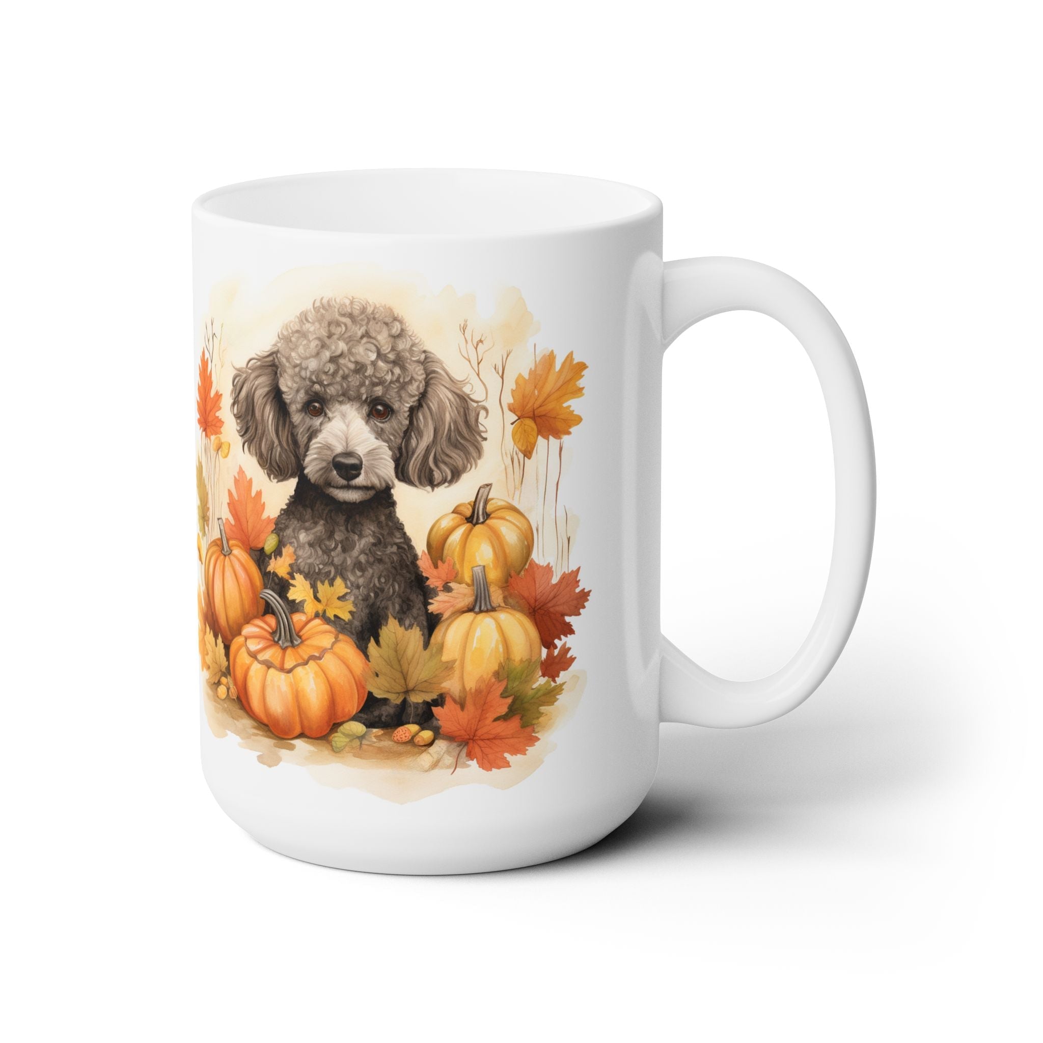 Poodle Autumn Bliss Mug - Thanksgiving Dog Lover Gift - Darwin & Rose