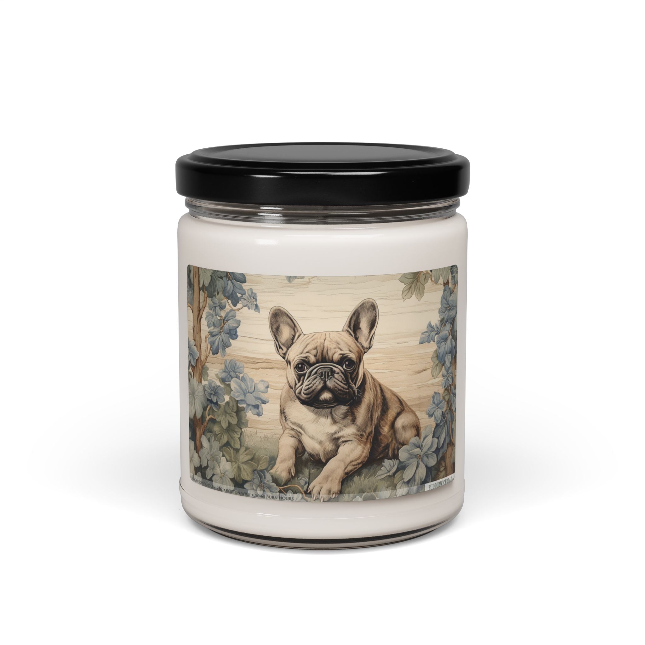 Frenchie Bliss Soy Candle - Vintage-Inspired Dog Lover Gift - Darwin & Rose