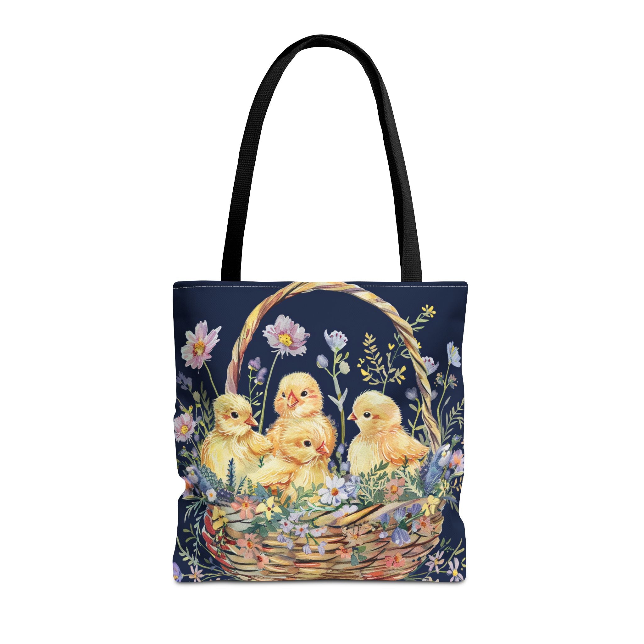 Chick Basket Spring Tote Bag - Easter Gift and Shopping Essential - Darwin & Rose