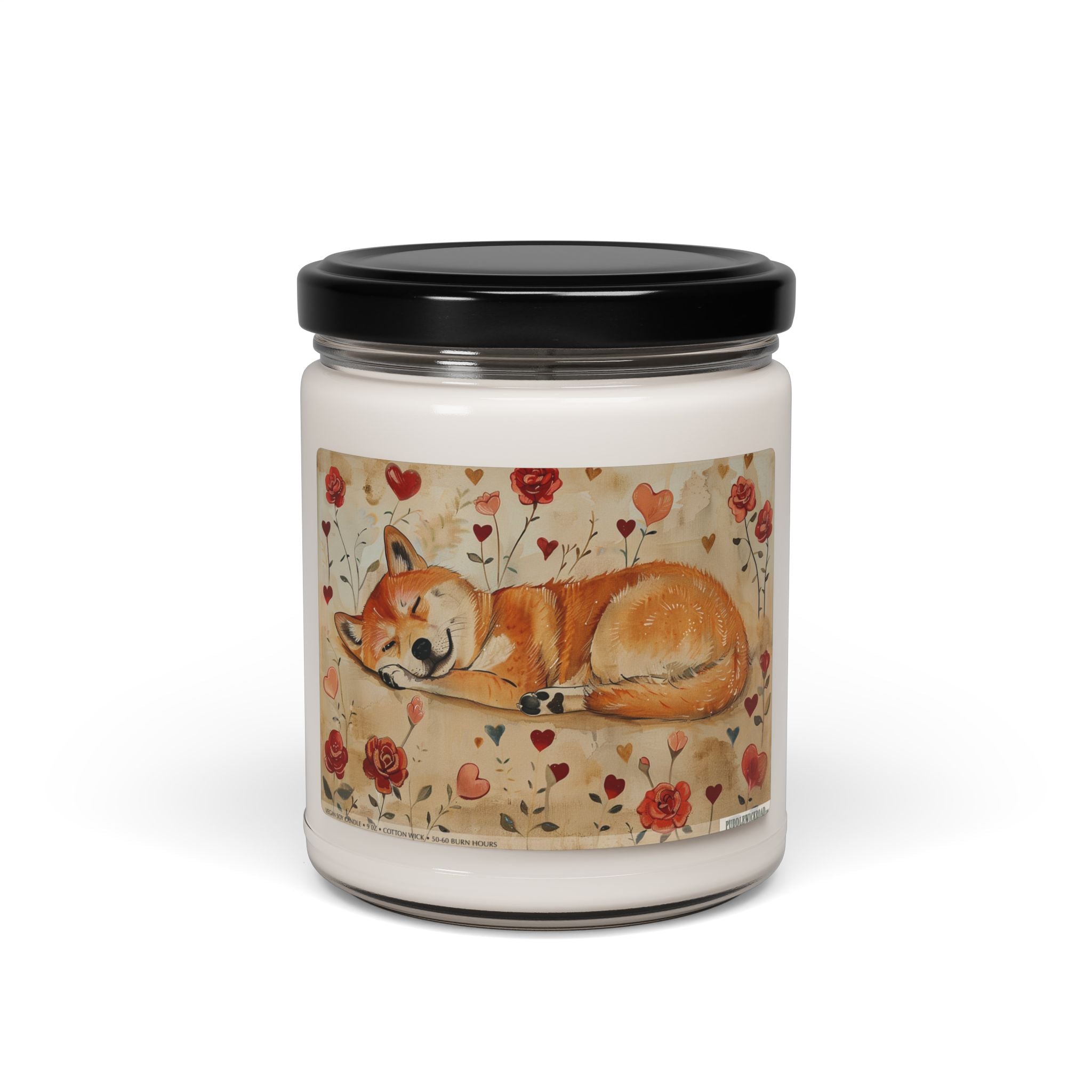 Cozy Akita Candle - Dog Lover's Gift with Heartfelt Design - Darwin & Rose