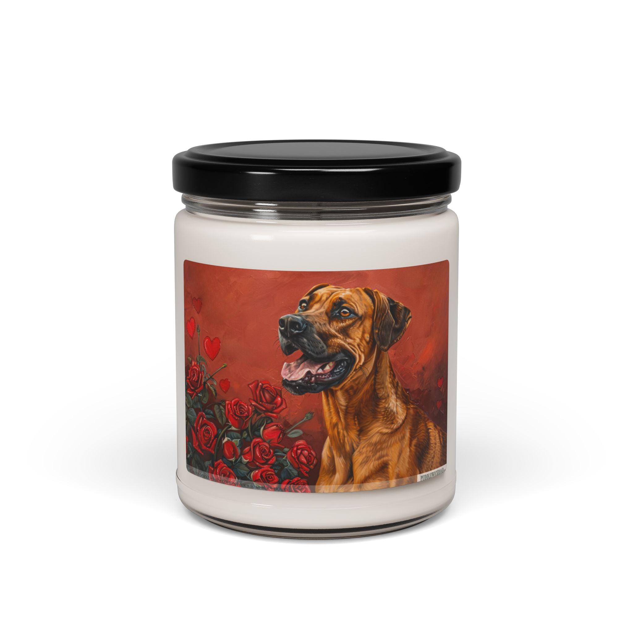Rhodesian Ridgeback Candle - Vintage Art Gift for Pet Lovers - Darwin & Rose