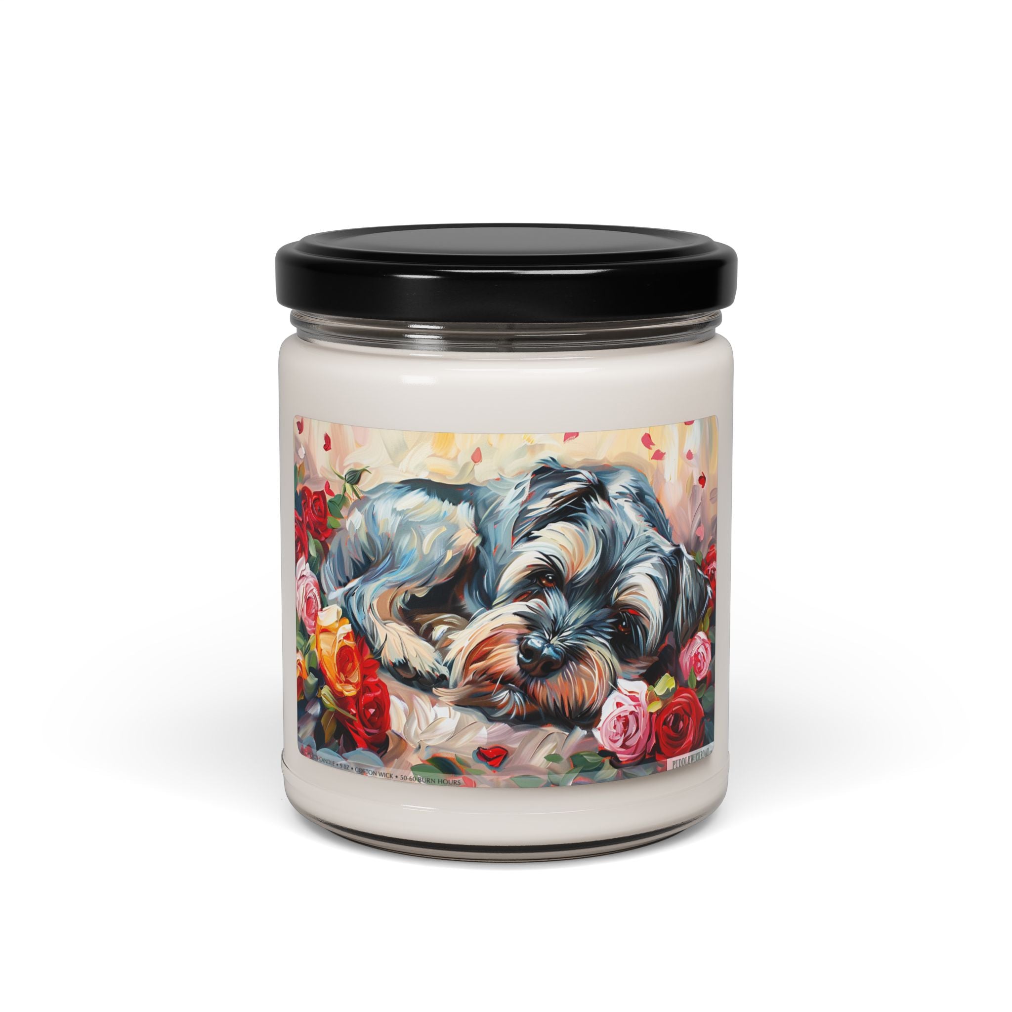 Mini Schnauzer Memorial Candle - Vintage Pet Lover Gift - Darwin & Rose