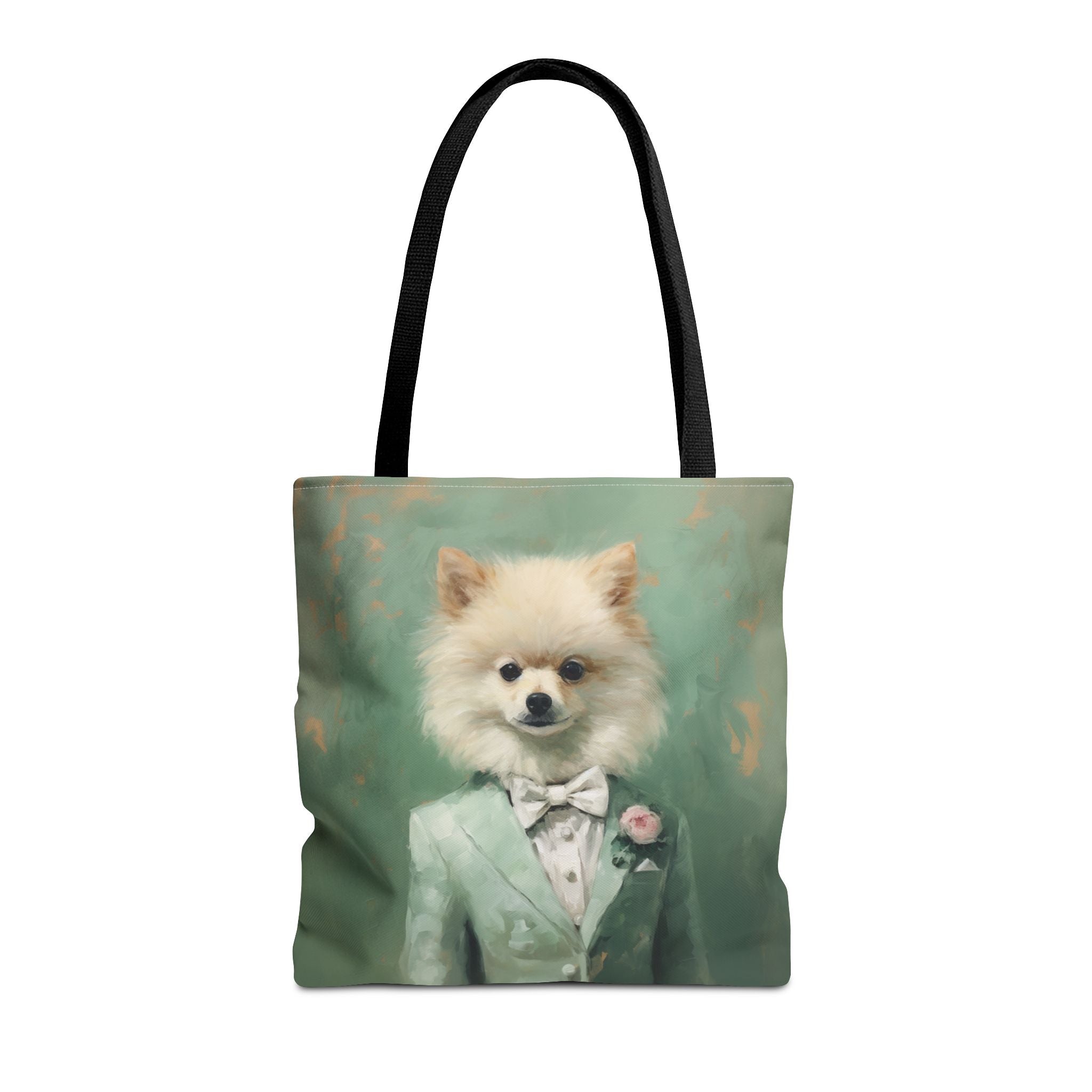 Pomeranian Chic Formal Tote Bag, Artistic Eco-Friendly Gift - Darwin & Rose