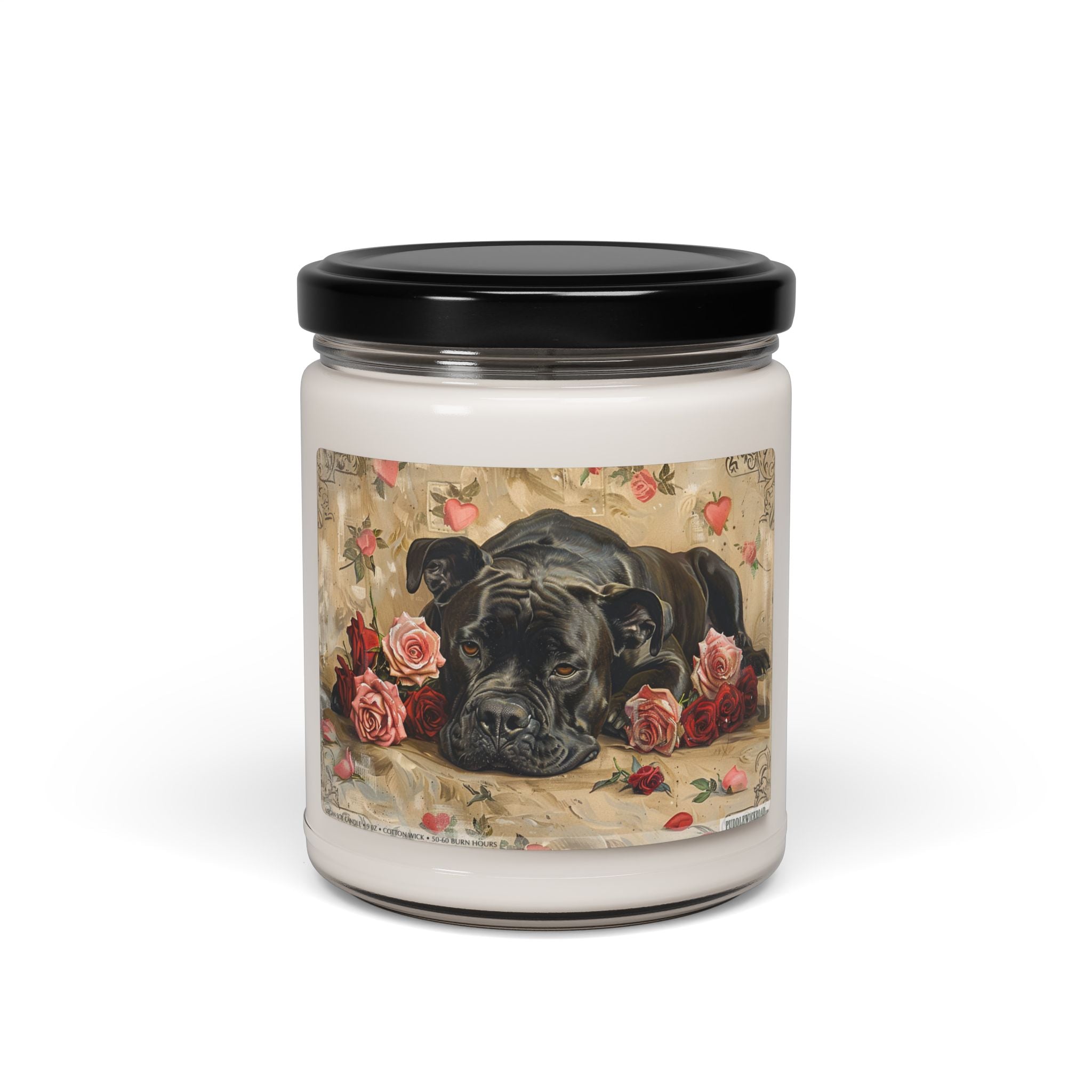 Cane Corso "Gentle Guardian" Rose Candle Gift for Pet Lovers - Darwin & Rose