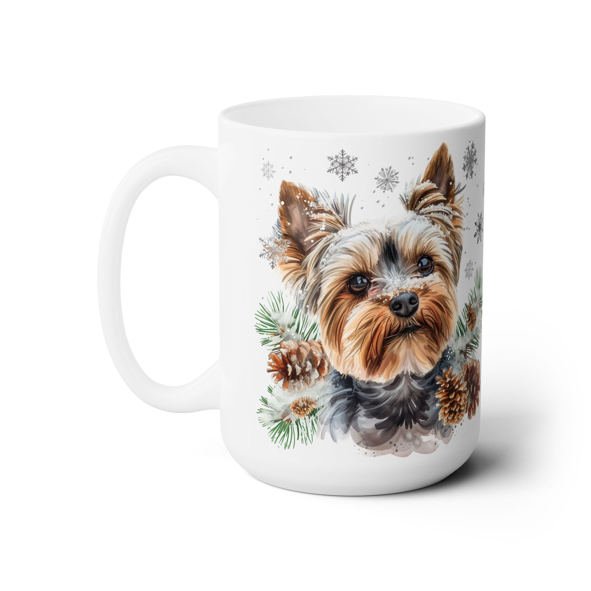 Yorkie Winter Charm Coffee Mug - Festive Yorkshire Terrier Gift - Darwin & Rose