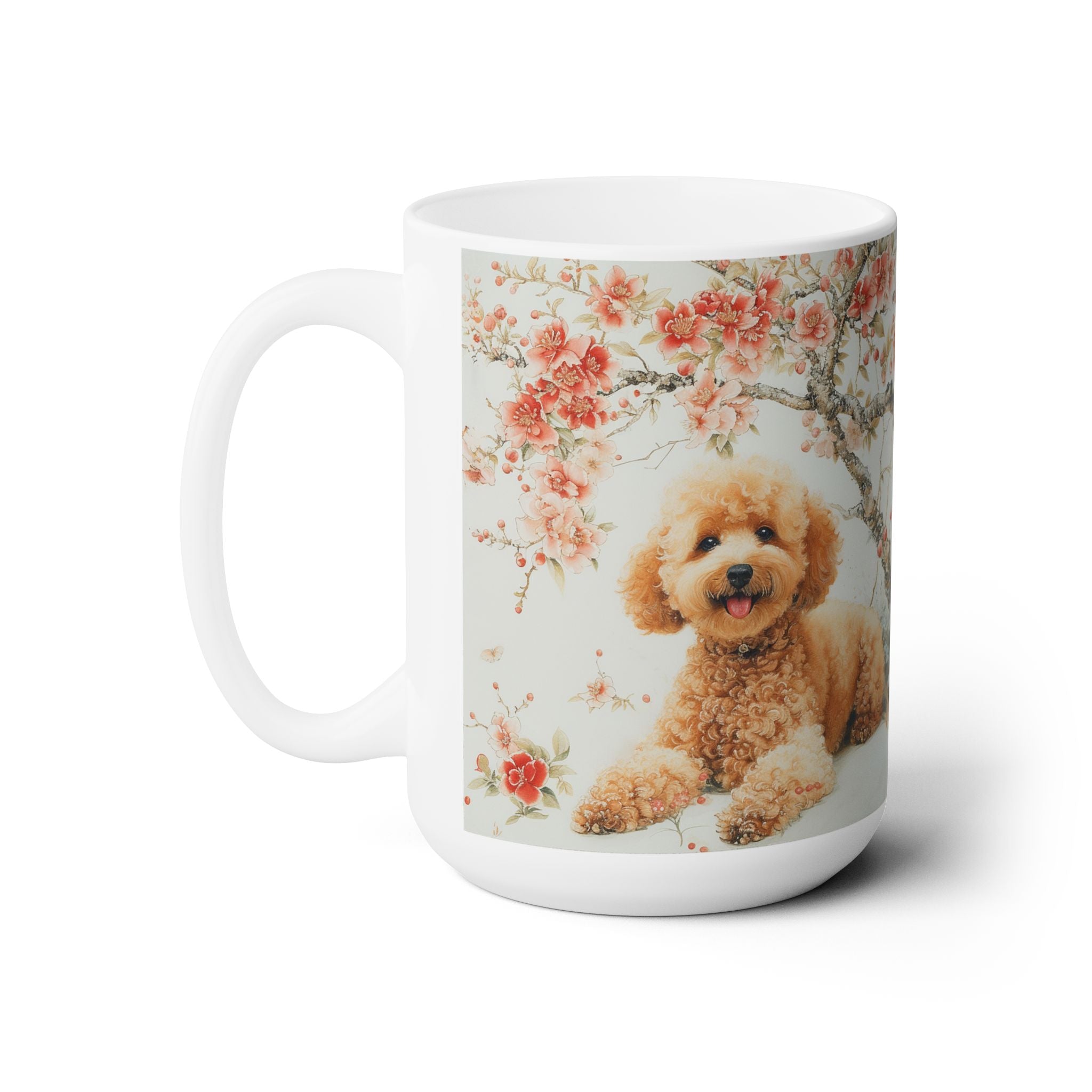Fluffy Poodle Blossom Mug - Perfect for Dog Lovers and Tea Time! - Darwin & Rose