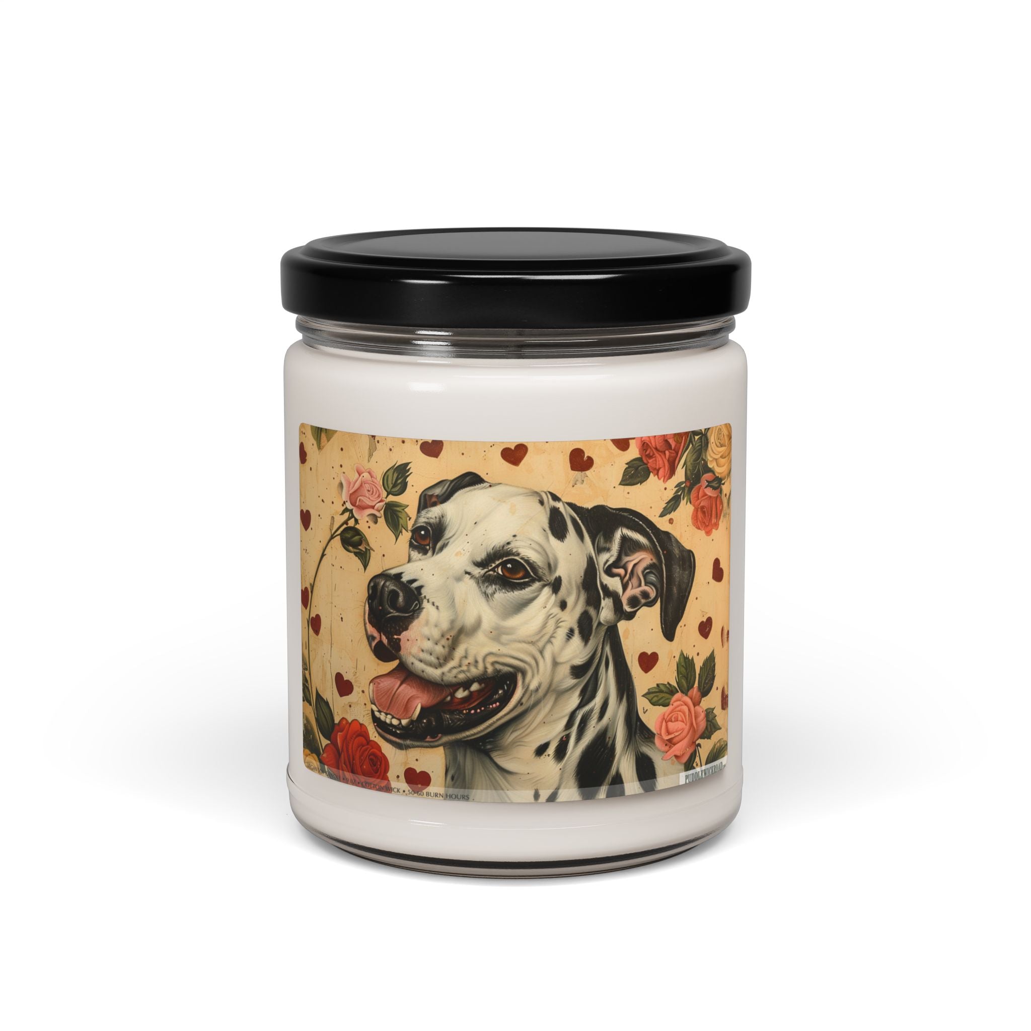 Dalmatian Love Candle - Vintage Dog Art Soy Candle Gift - Darwin & Rose