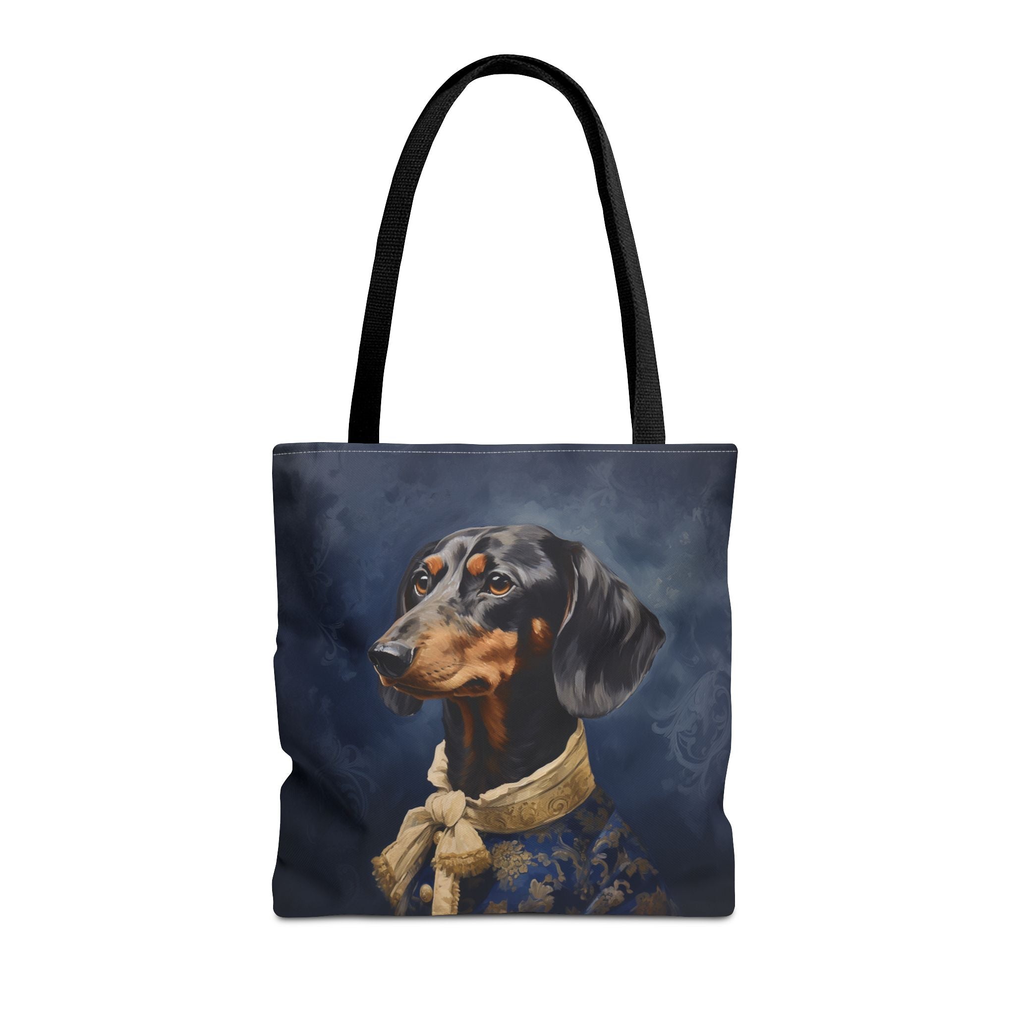 Dapper Dachshund Portrait Tote Bag - Elegant Canvas Dog Lover Gift - Darwin & Rose
