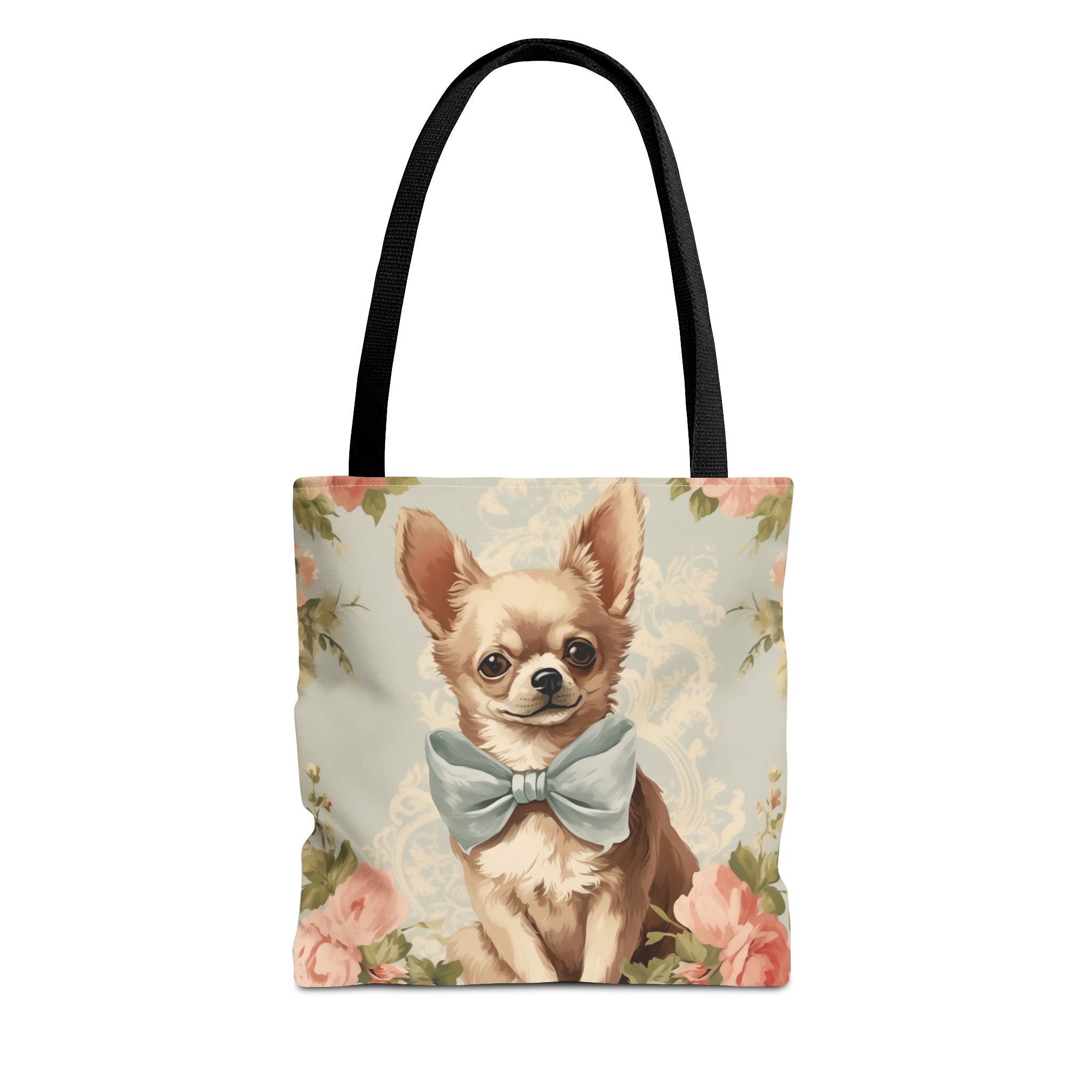Charming Chihuahua Floral Tote Bag - Eco-Friendly and Stylish - Darwin & Rose