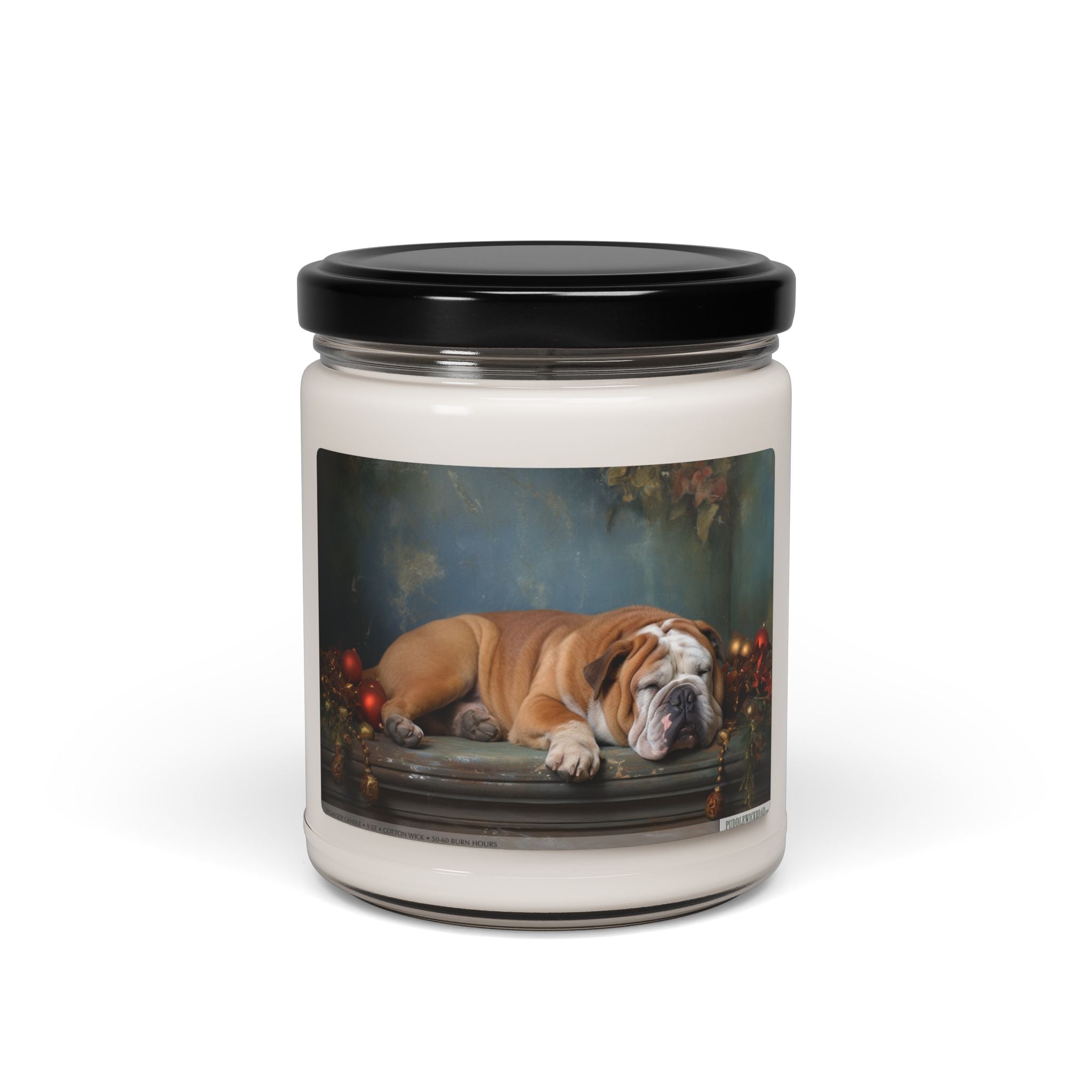 English Bulldog Vintage Candle - Cozy Pet Lover Gift - Darwin & Rose