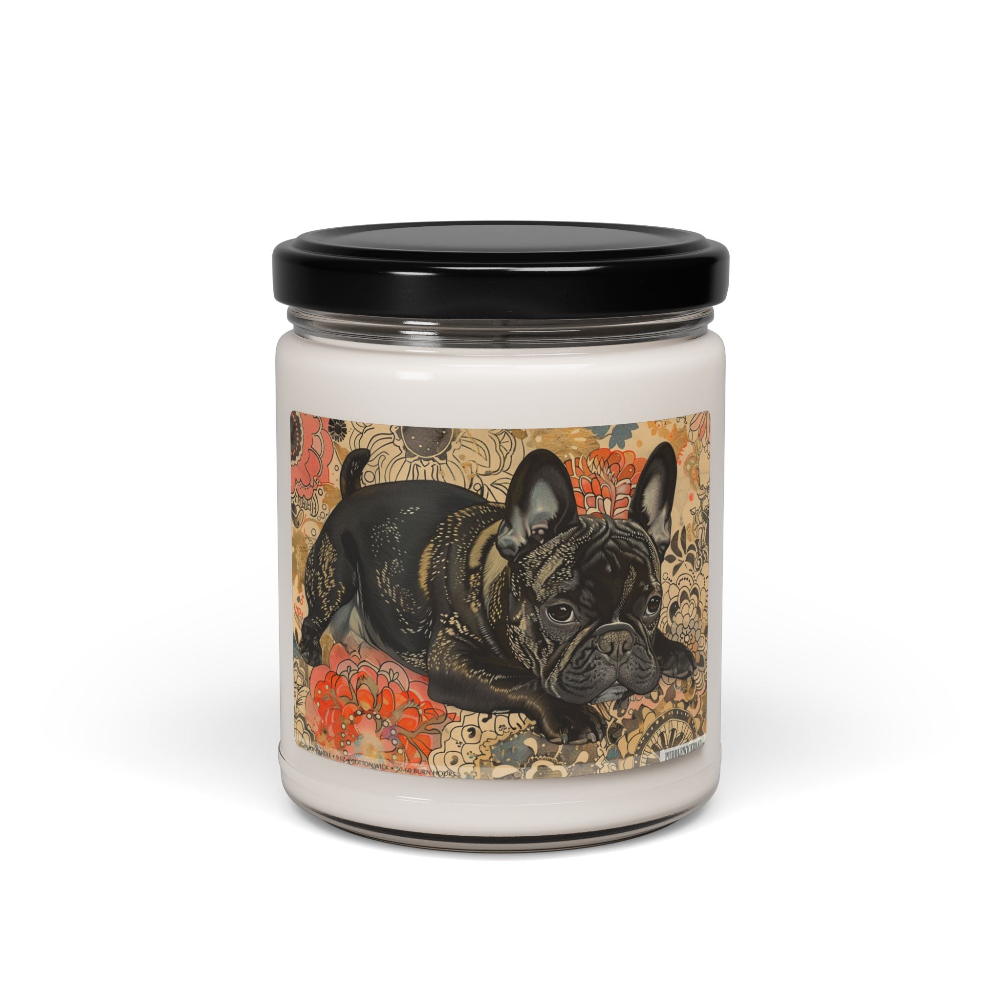 Frenchie Vintage Art Candle - Perfect Gift for Dog Lovers - Darwin & Rose
