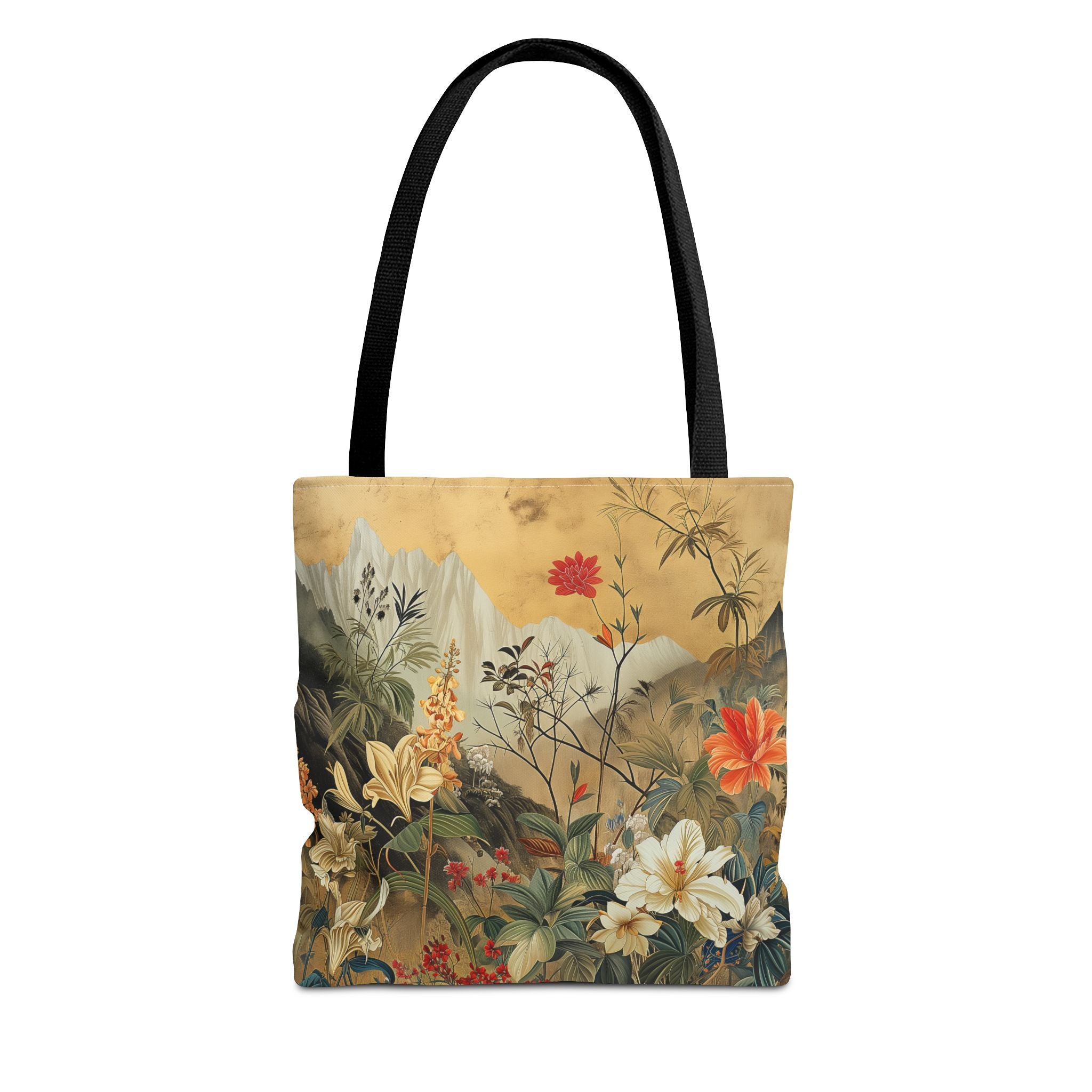 Nature-Inspired Floral Canvas Tote Bag, Eco-Friendly & Versatile - Darwin & Rose