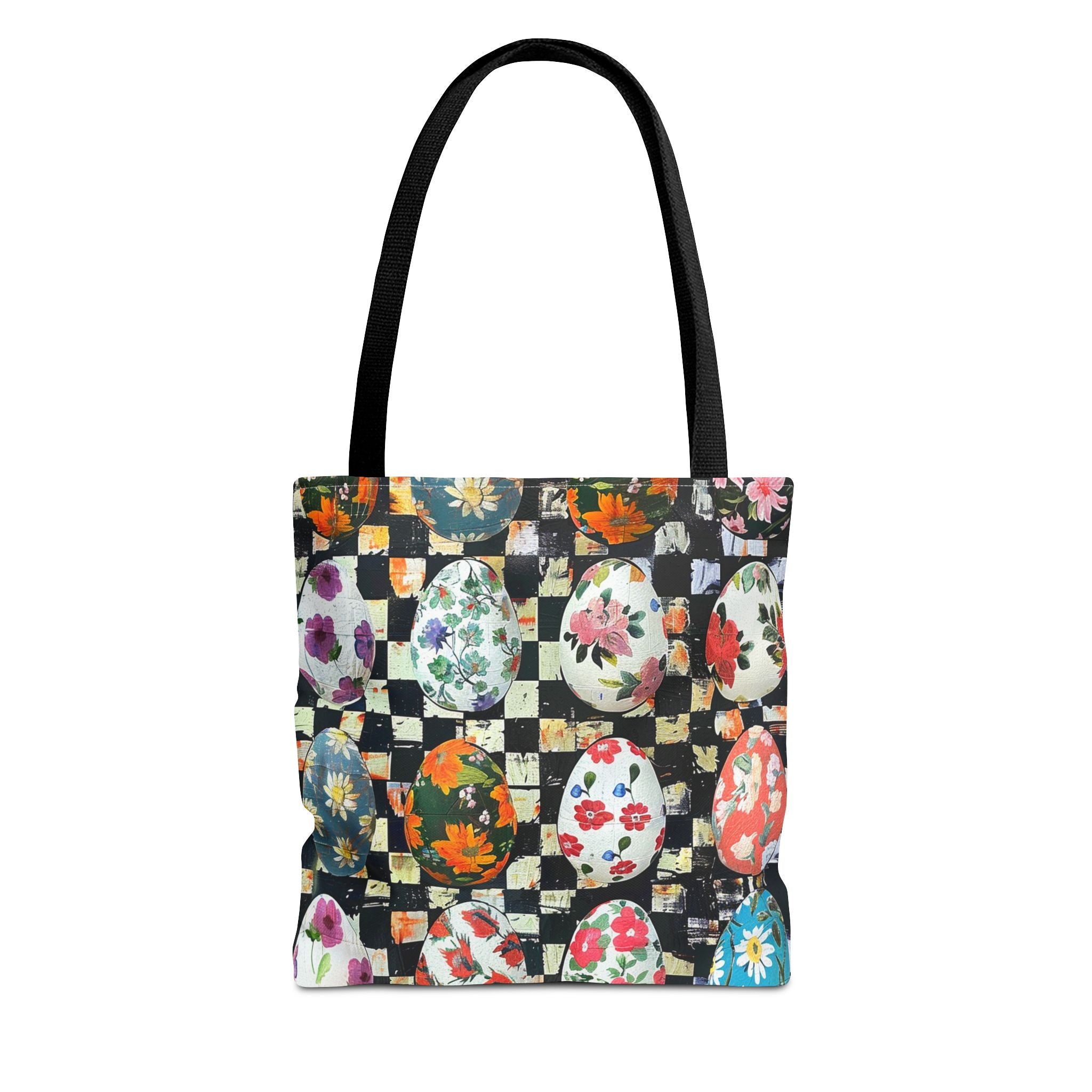 Floral Easter Egg Tote Bag, Eco-Friendly Canvas for Spring Outings - Darwin & Rose