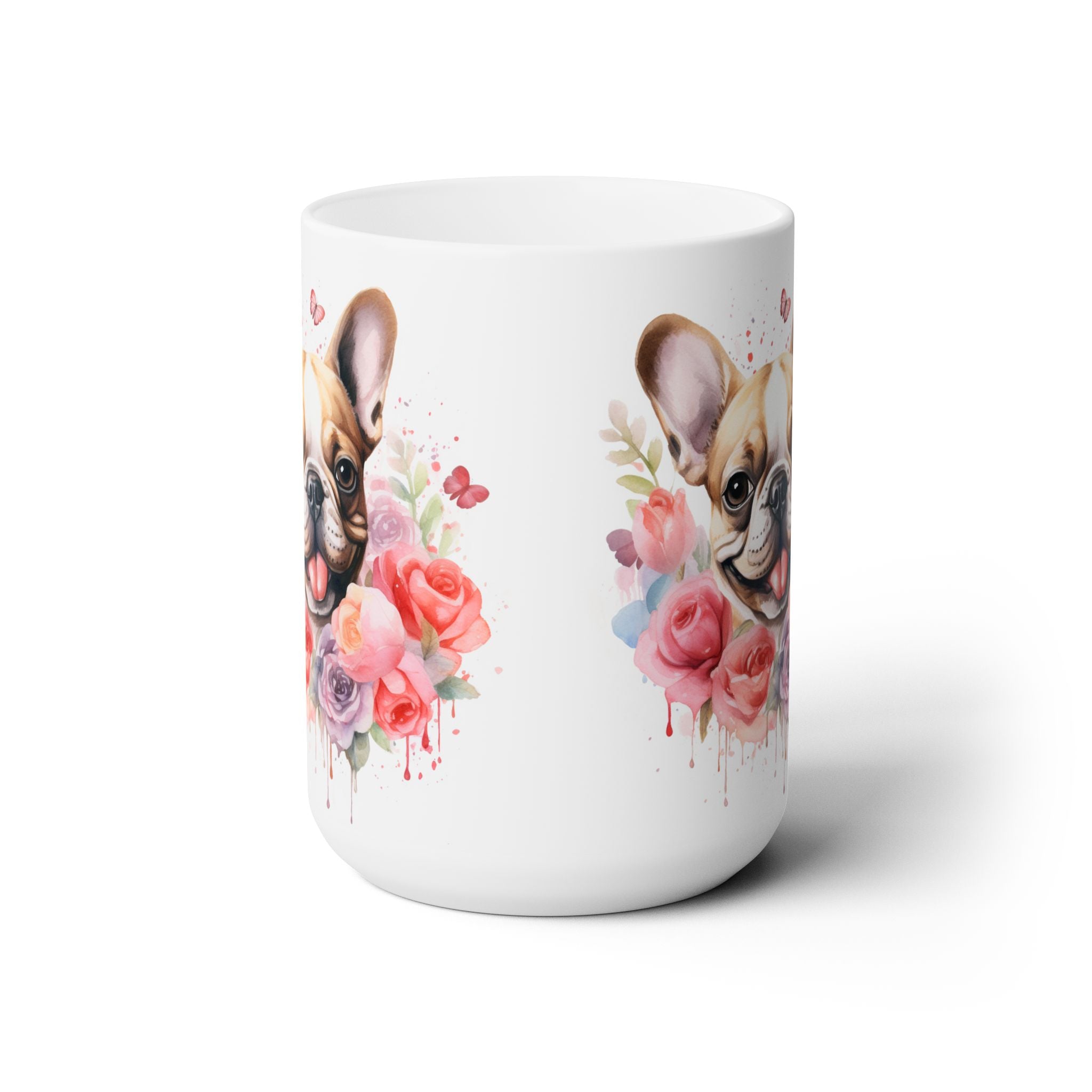 Frenchie Flower Bloom Mug - Perfect French Bulldog Gift - Darwin & Rose