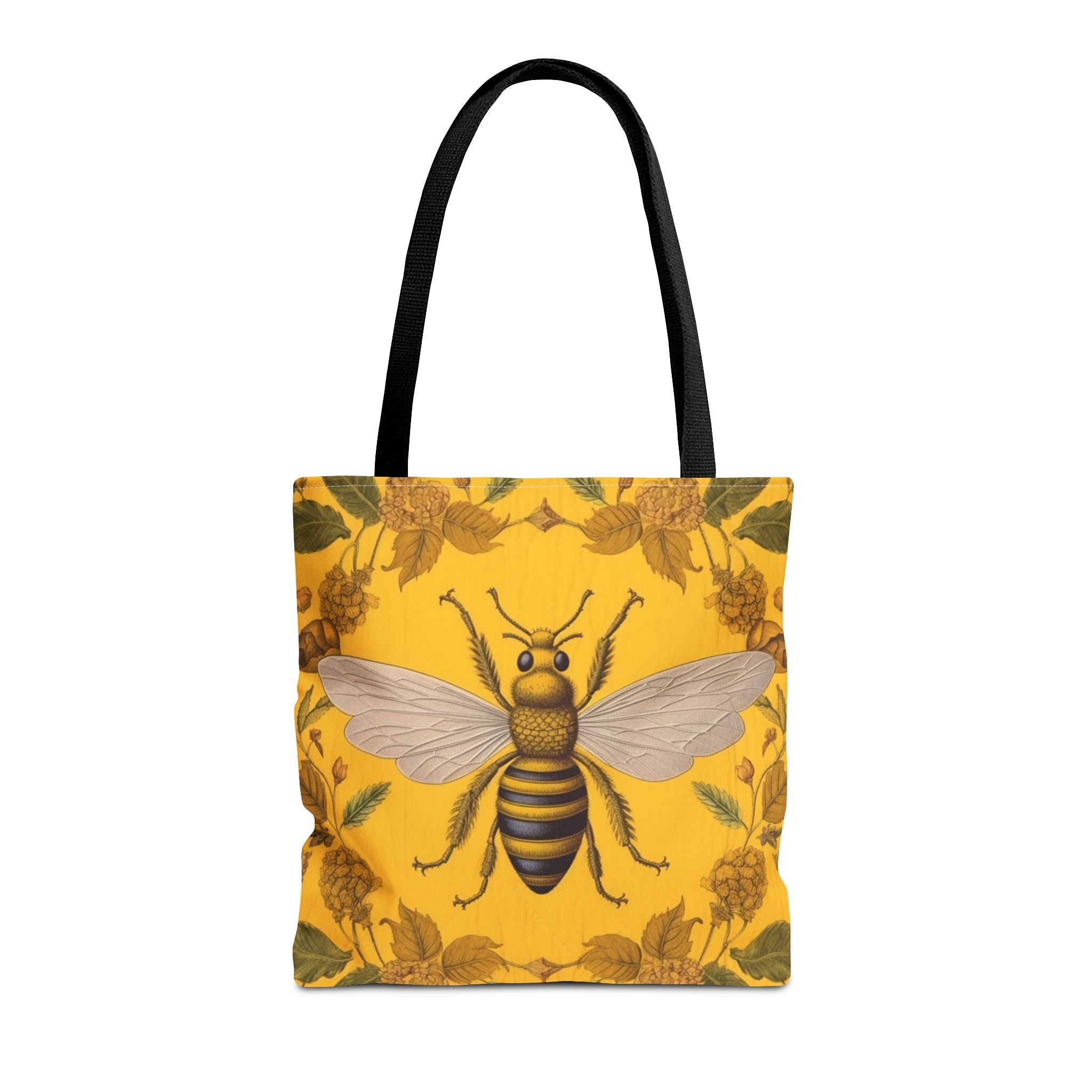 Vintage Golden Bee Canvas Tote Bag, Eco-Friendly Market Bag - Darwin & Rose