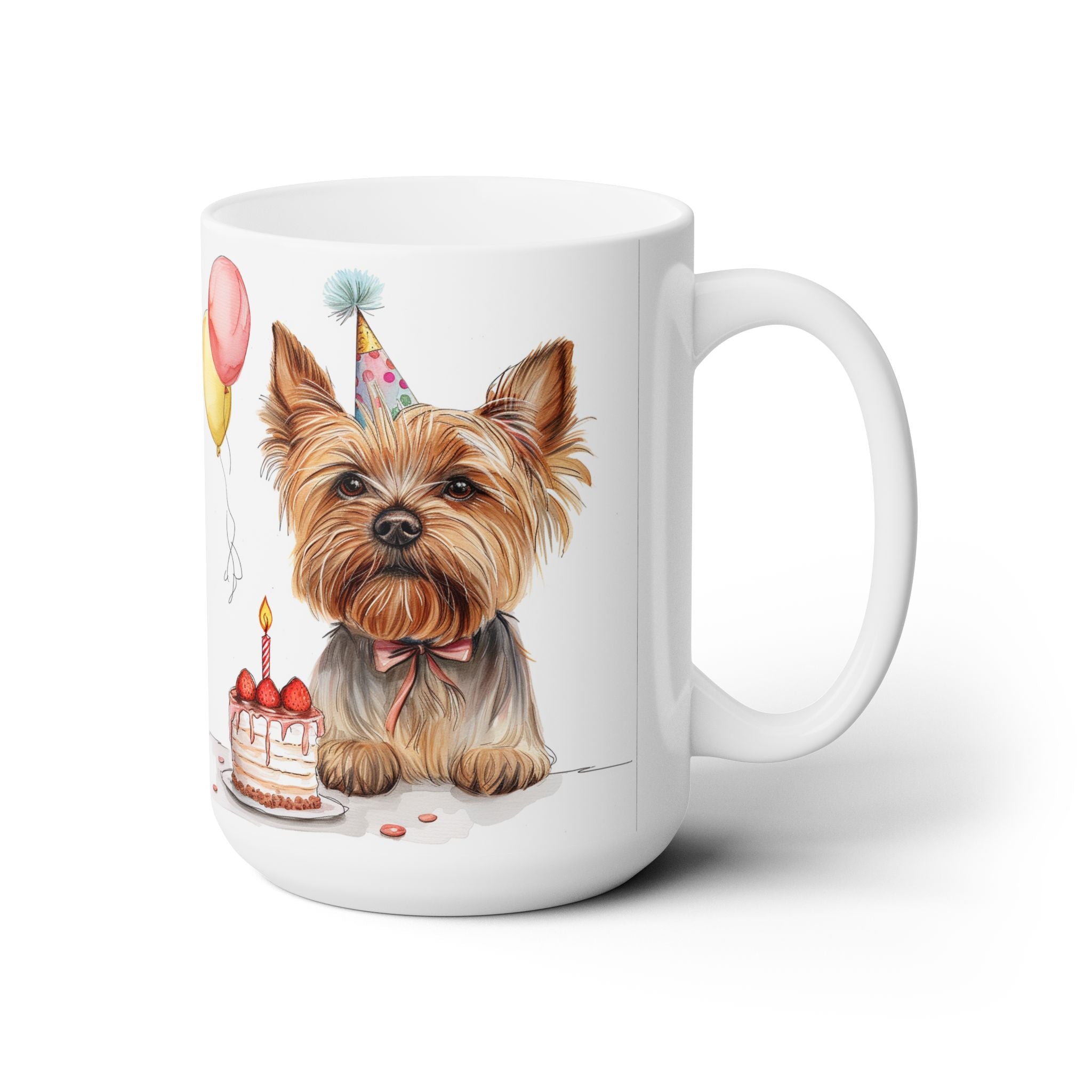 Yorkie Birthday Party Mug - Cute Yorkshire Terrier Gift Idea - Darwin & Rose