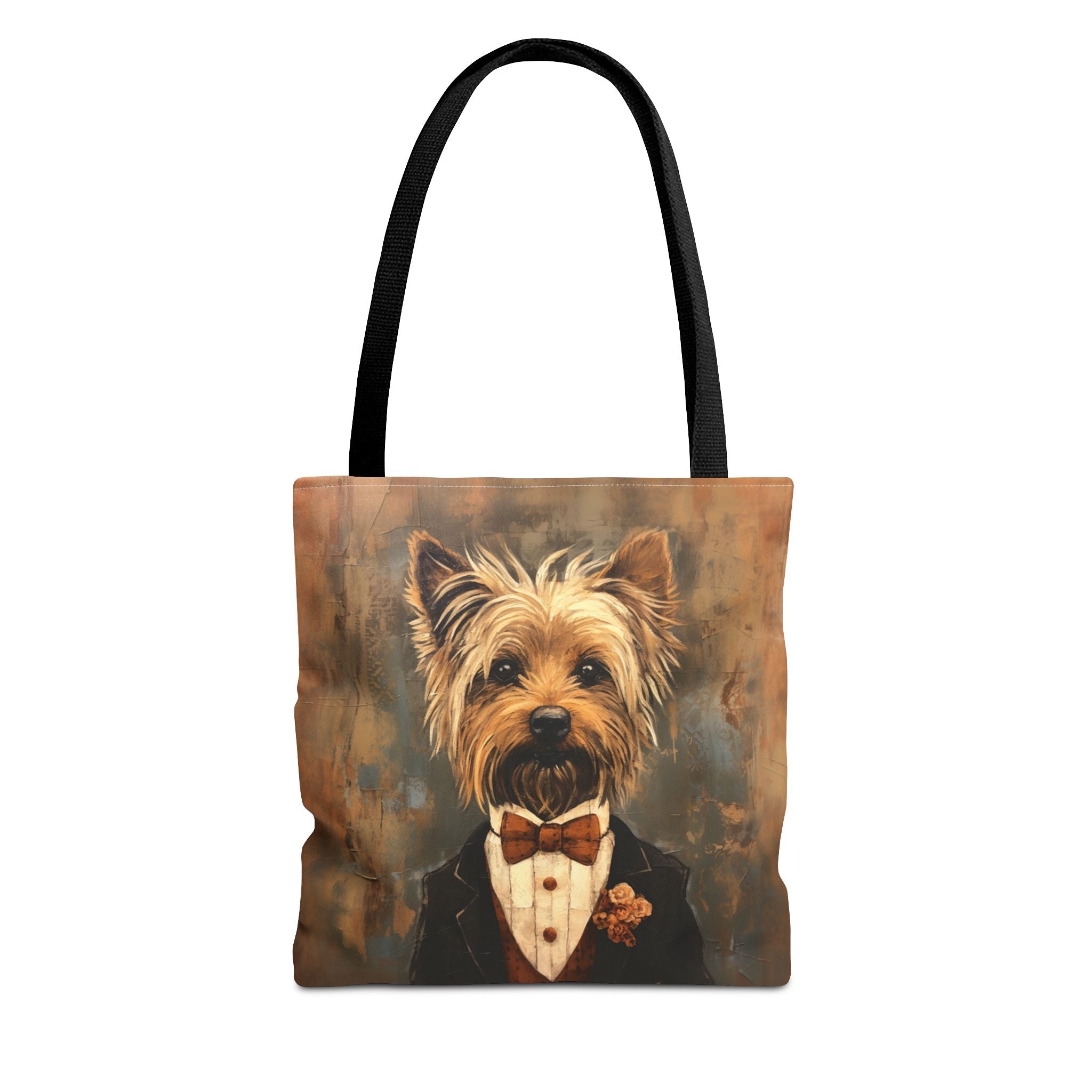 Dapper Yorkshire Terrier Tote Bag, Stylish Eco-Friendly Market Bag - Darwin & Rose