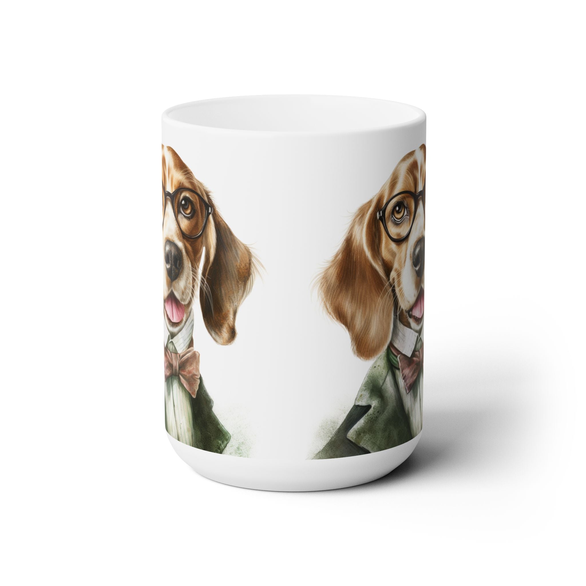 Beagle Scholar Coffee Mug - Gift for Dog Lovers, Beagle Art Mug - Darwin & Rose