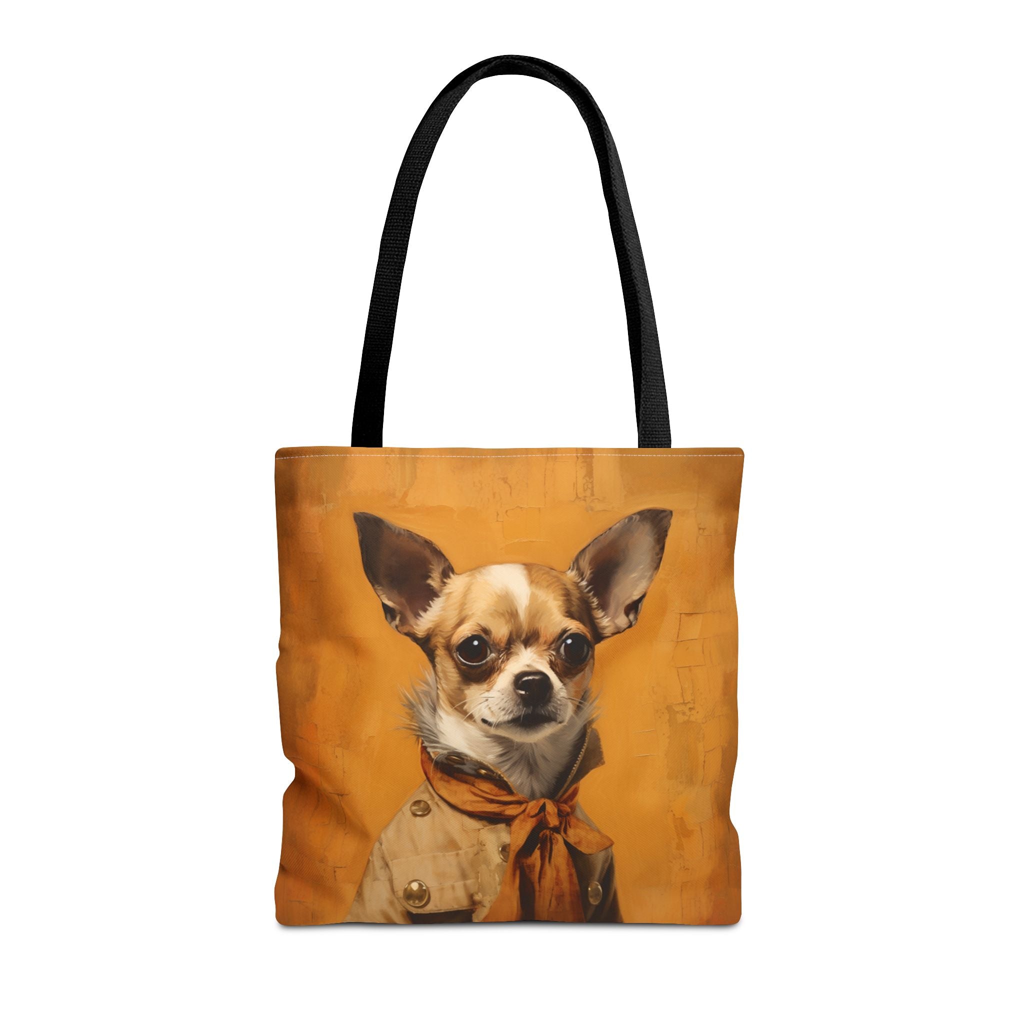 Chic Chihuahua Portrait Tote Bag, Stylish Eco-Friendly Canvas Gift - Darwin & Rose