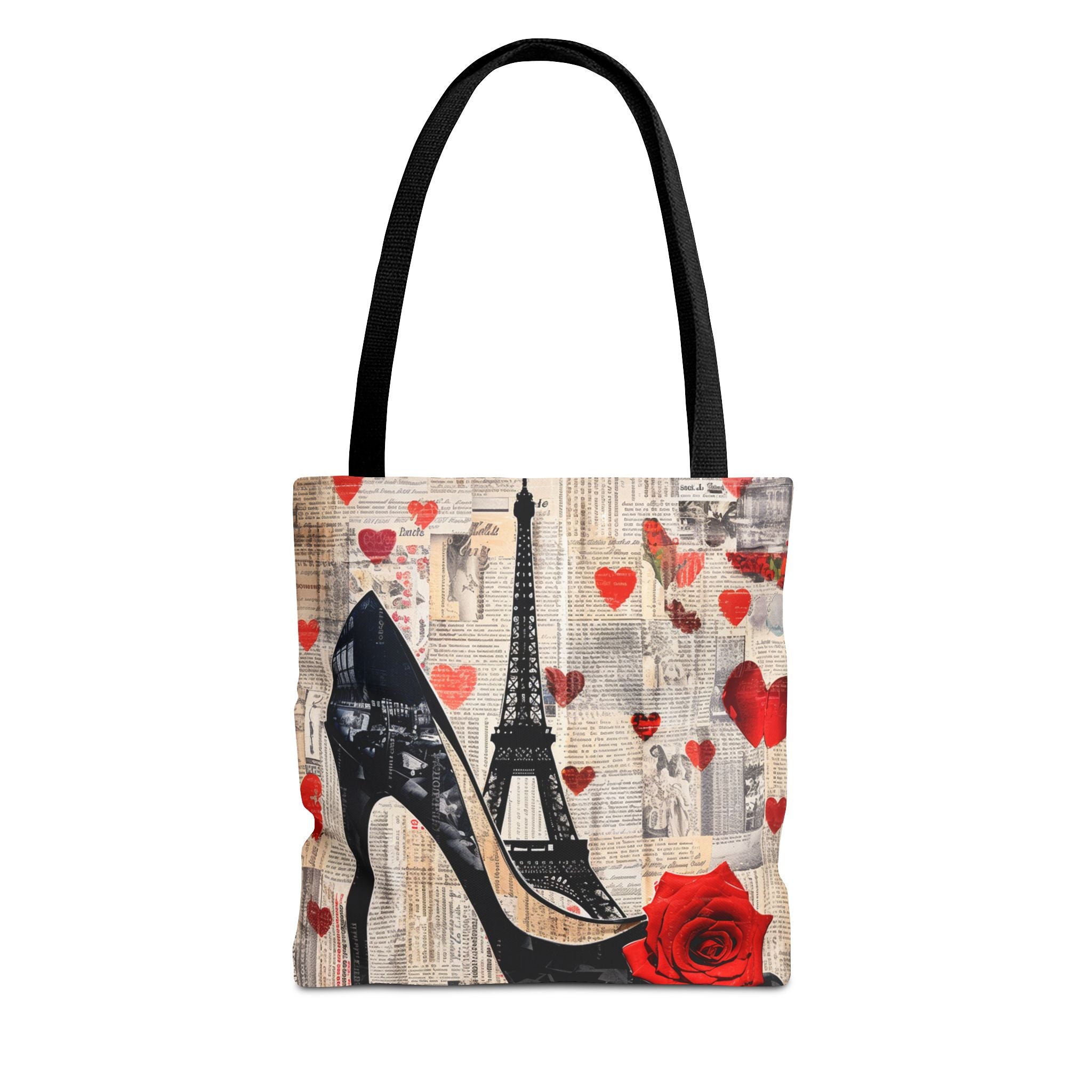Paris Love High Heels Tote Bag with Eiffel Tower Design, Chic Gift - Darwin & Rose
