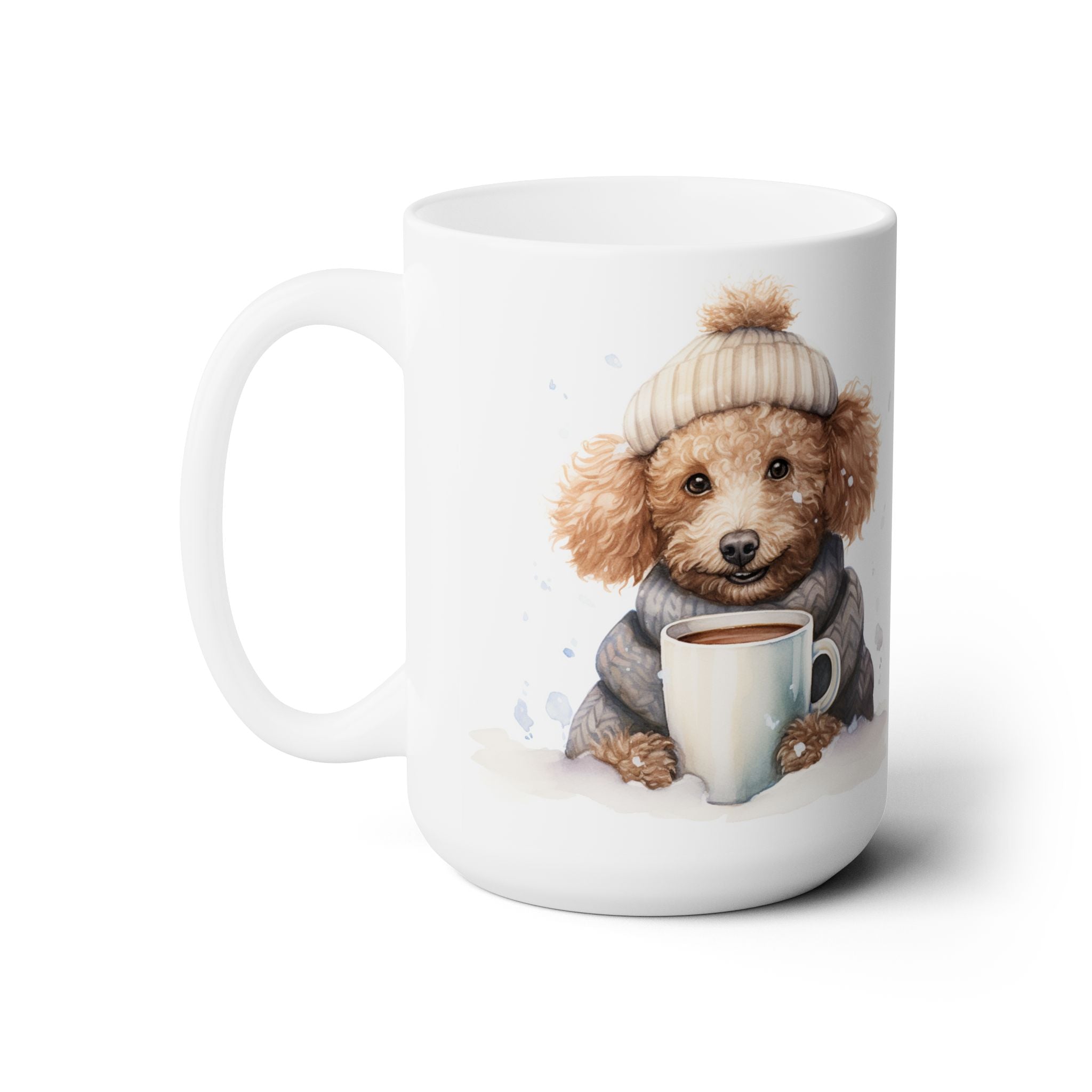 Poodle Winter Cozy Mug - Adorable Dog Lover Gift, Coffee Cup for Pet Parents - Darwin & Rose