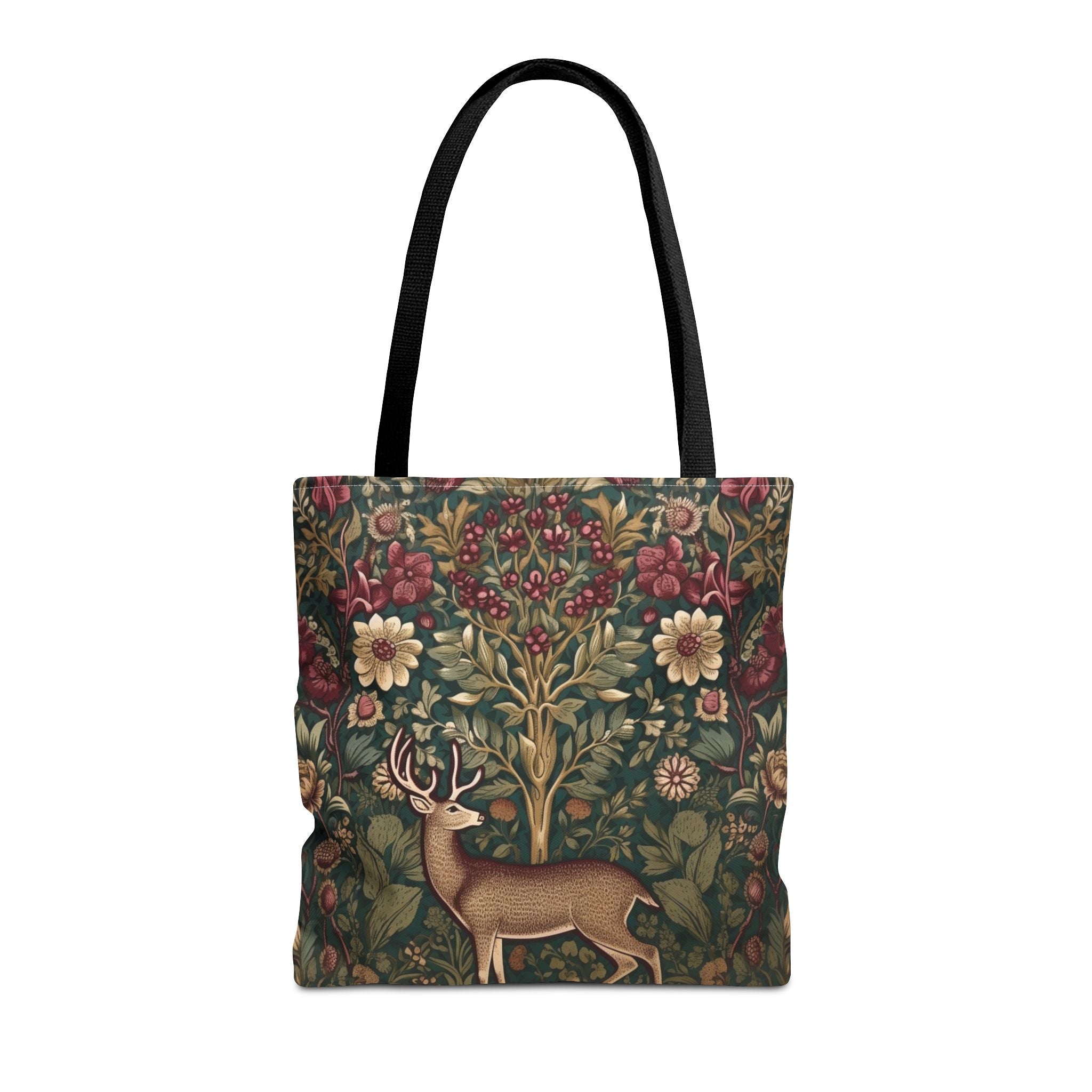Elegant Forest Stag Canvas Tote Bag, Eco-Friendly Gift for Nature Lovers - Darwin & Rose