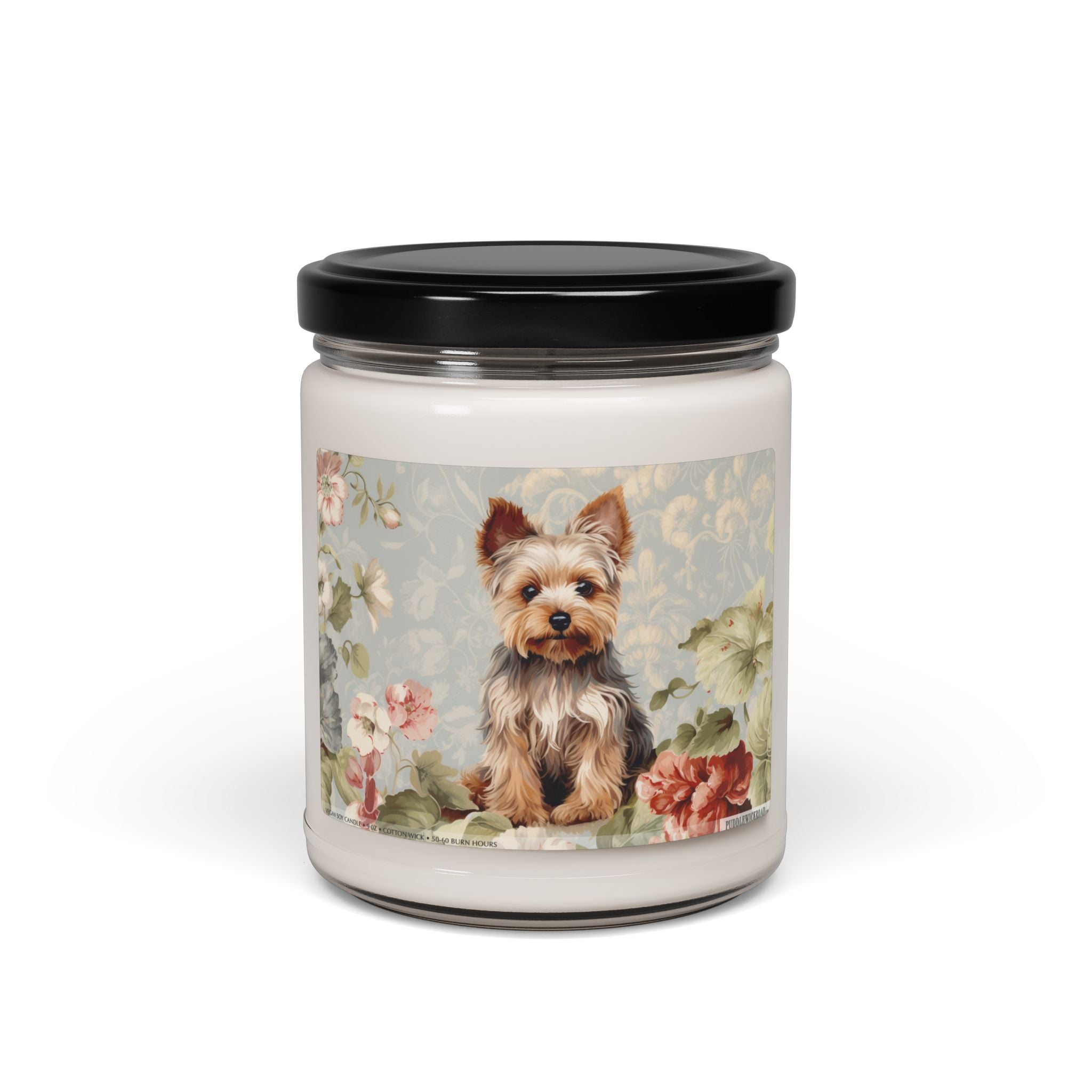 Yorkie Love Vintage Soy Candle - Pet Memorial Gift for Dog Lovers - Darwin & Rose