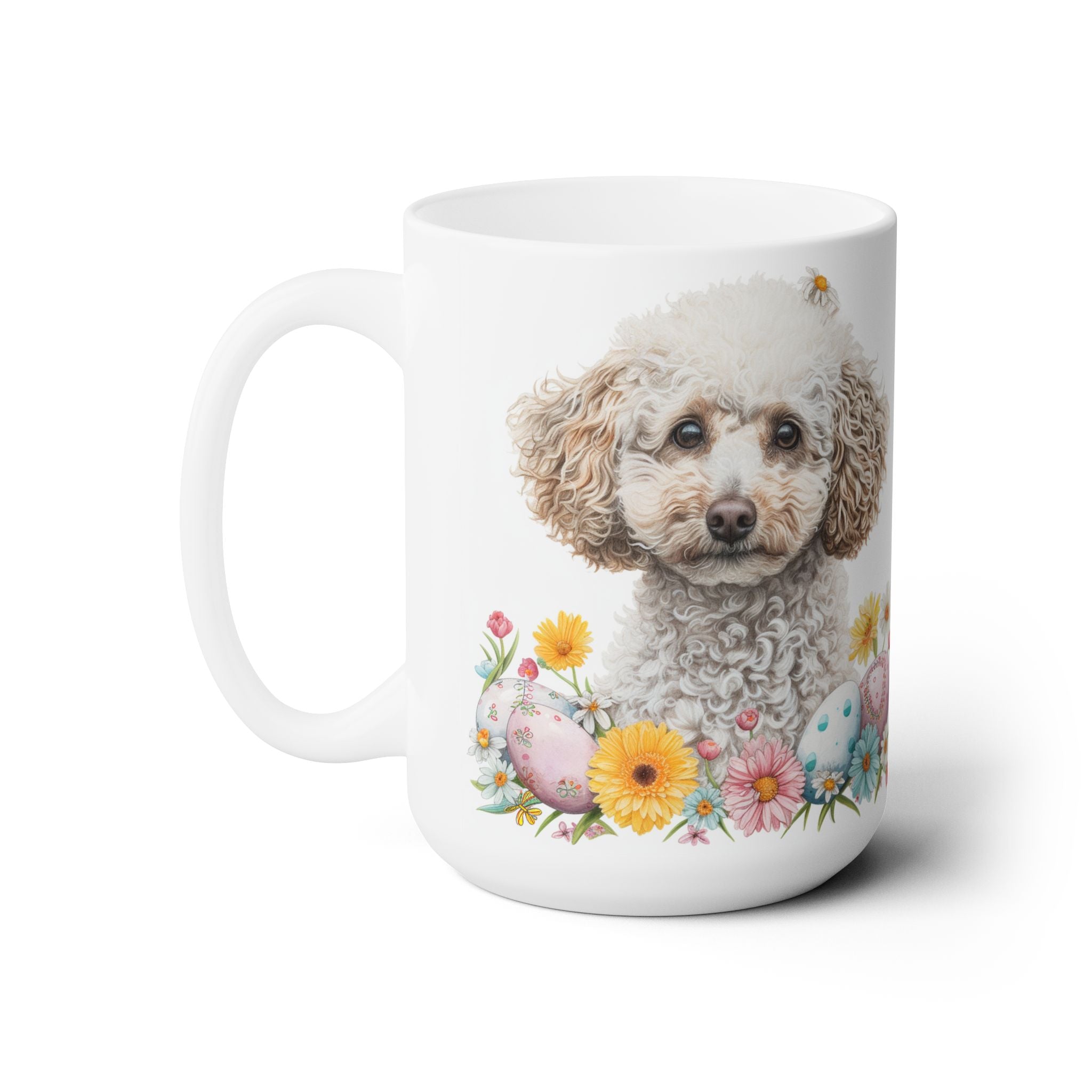 Poodle Easter Mug - Adorable Doodle Spring Coffee Cup Gift - Darwin & Rose