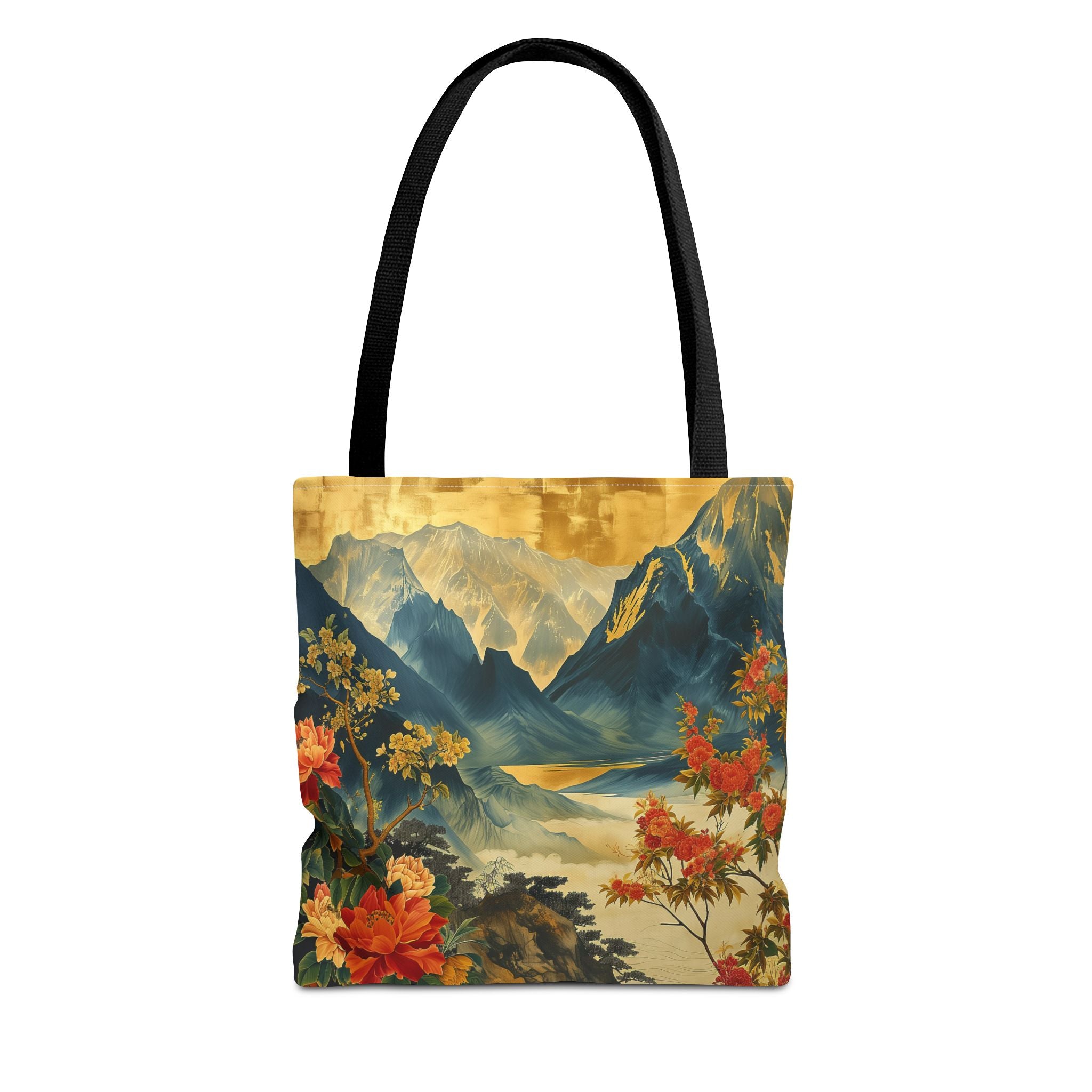 Mountain Escape Floral Canvas Tote Bag - Nature-Inspired Eco-Friendly Gift - Darwin & Rose