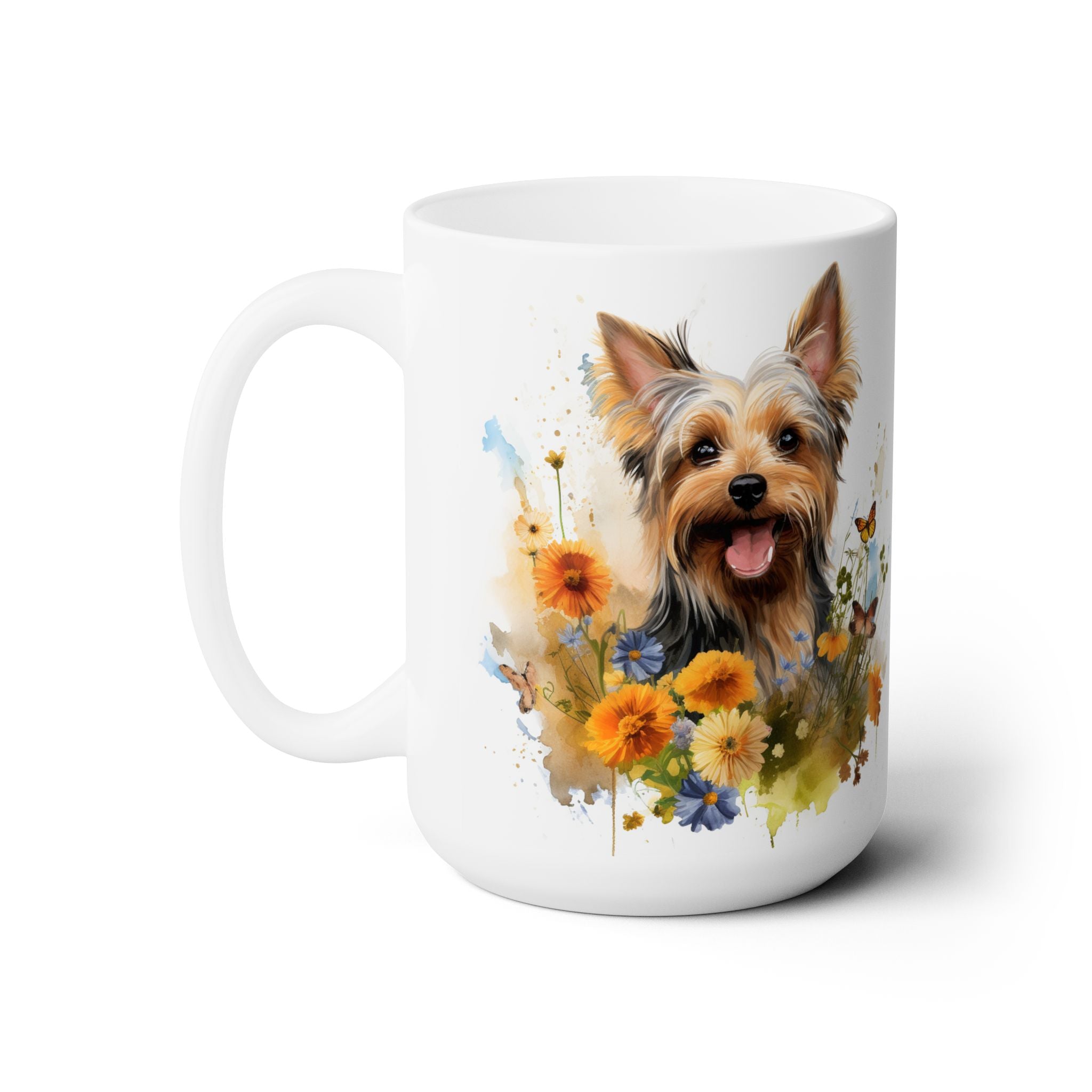 Yorkie Lover's Floral Mug - Yorkshire Terrier Gift for Dog Moms - Darwin & Rose