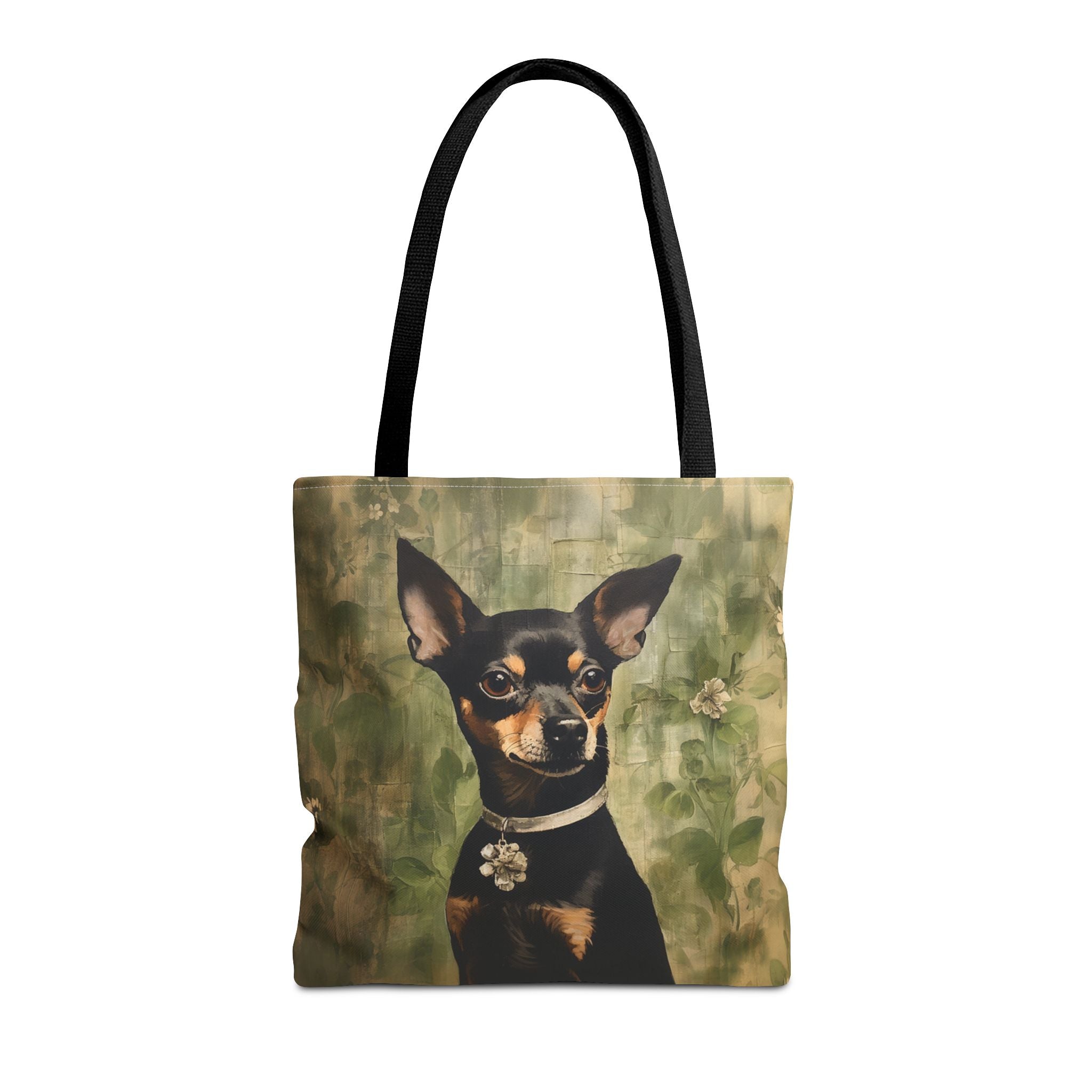 Chic Chihuahua Floral Canvas Tote Bag - Eco-Friendly Gift for Dog Lovers - Darwin & Rose