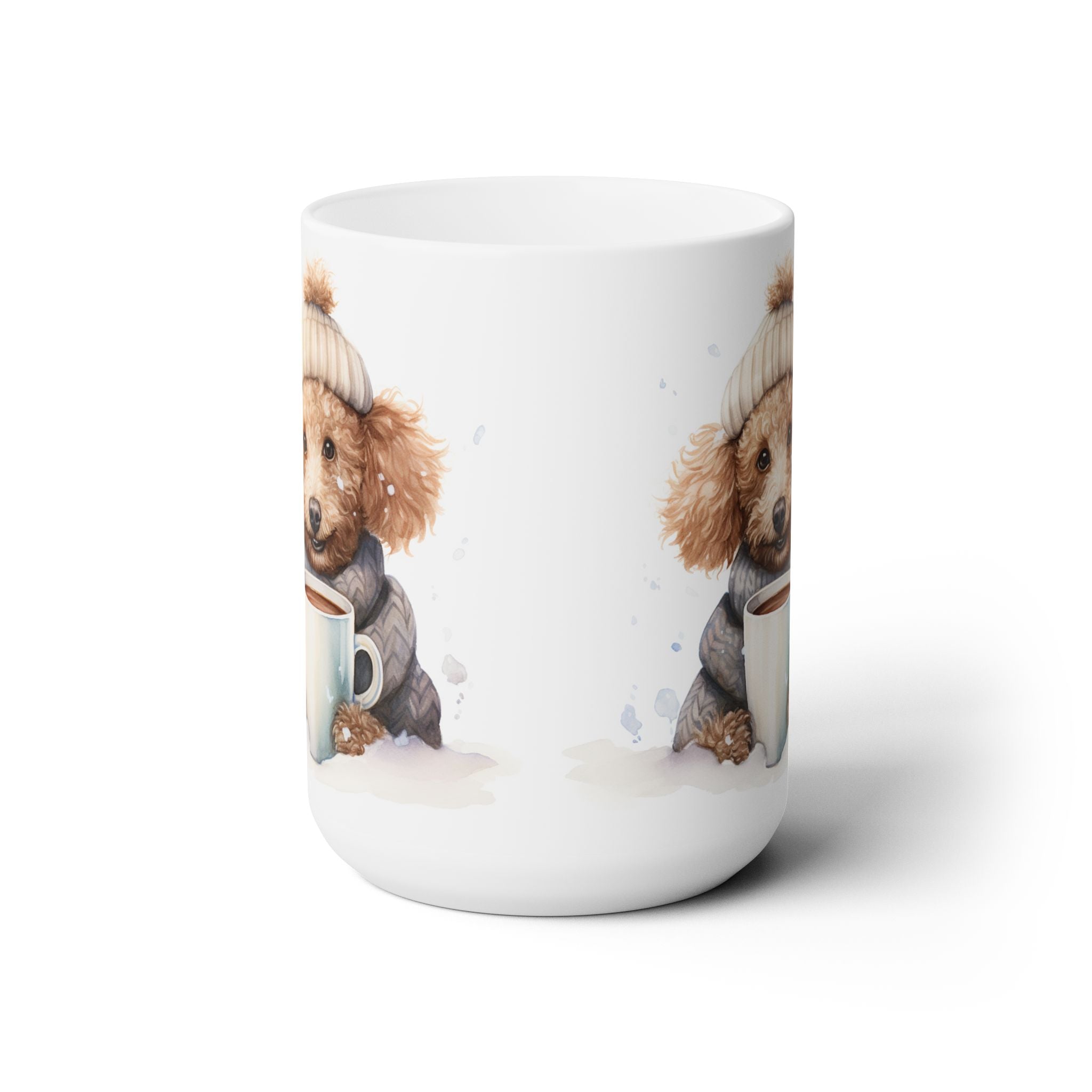 Poodle Winter Cozy Mug - Adorable Dog Lover Gift, Coffee Cup for Pet Parents - Darwin & Rose