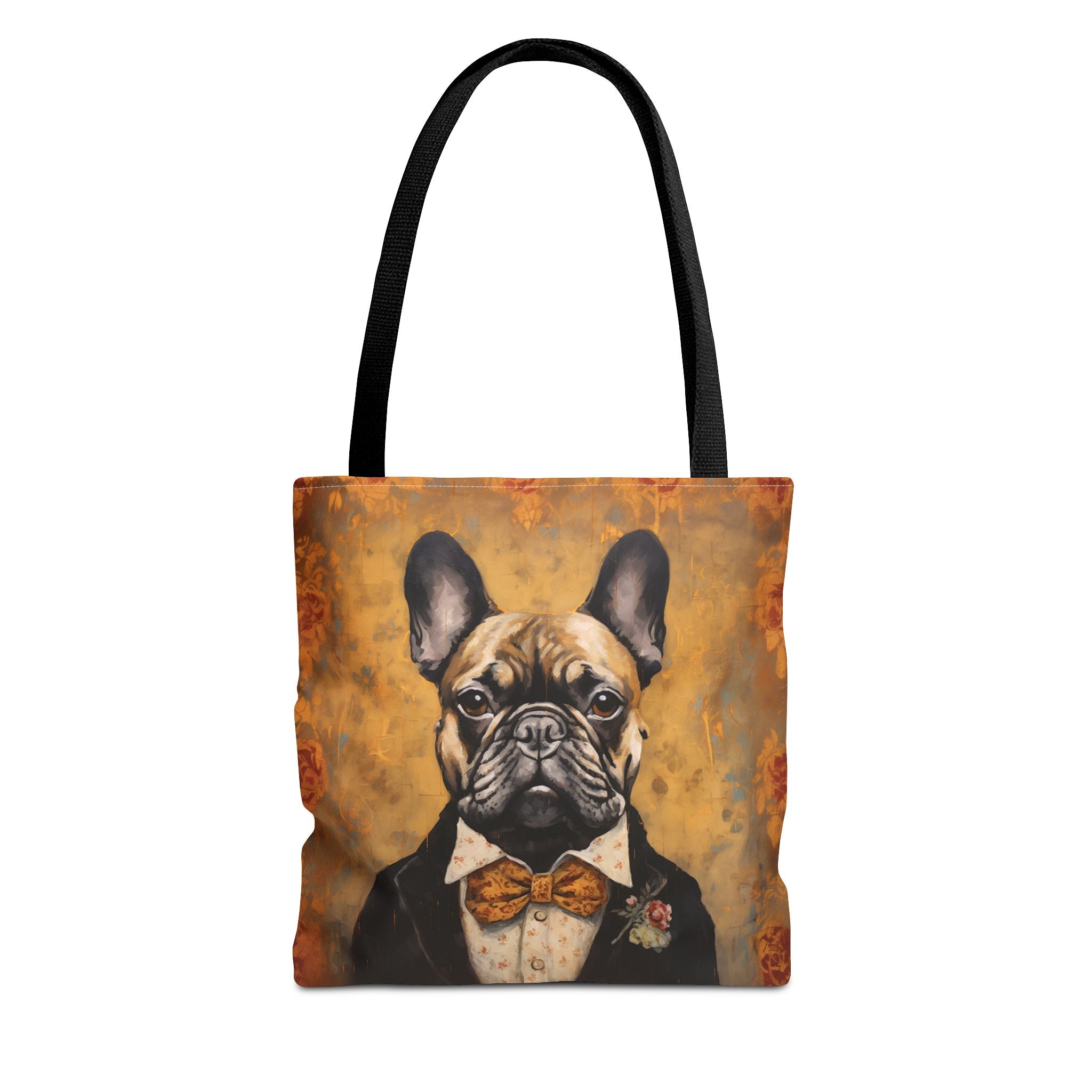 French Bulldog Gentleman Tote Bag, Stylish Canvas for Dog Lovers - Darwin & Rose