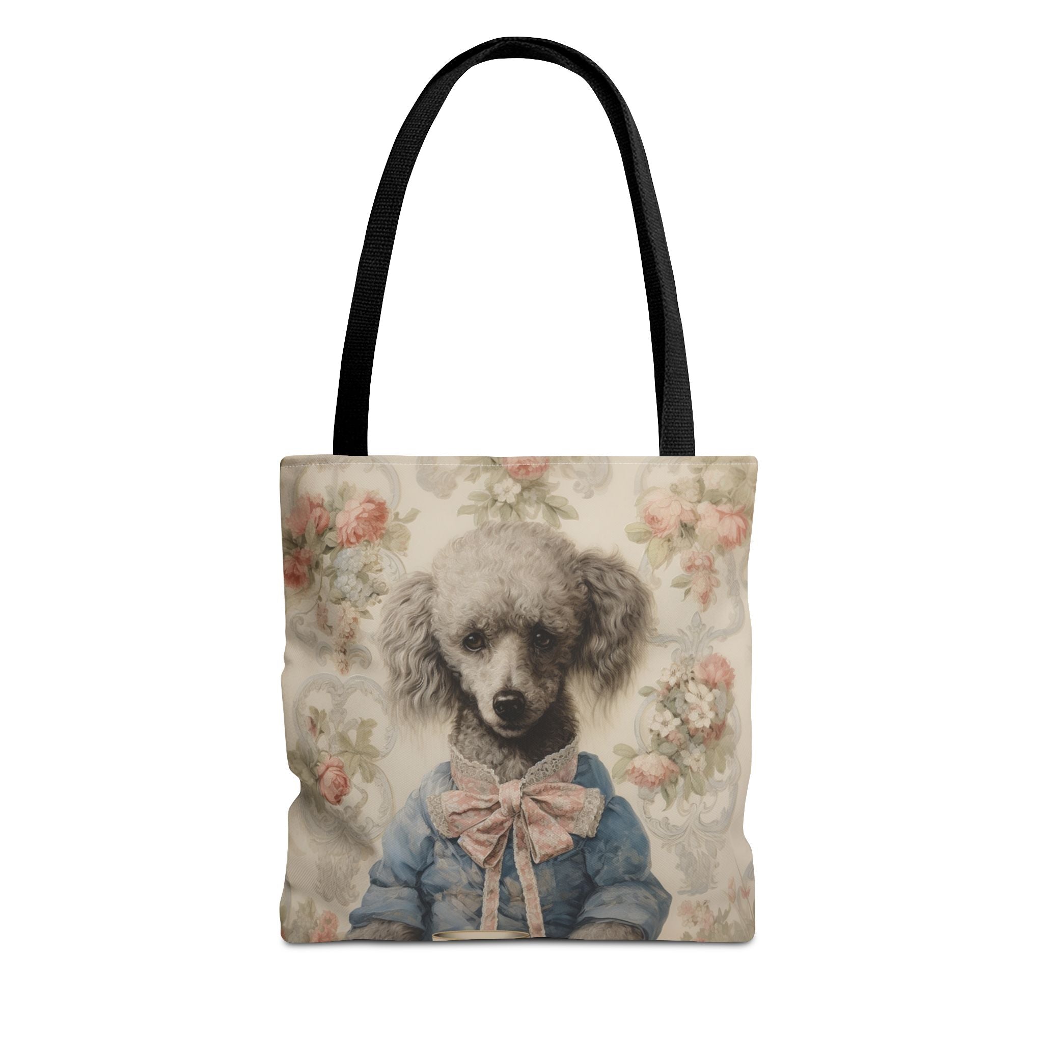 Elegant Poodle Floral Tote Bag, Perfect Gift for Dog Lovers - Darwin & Rose