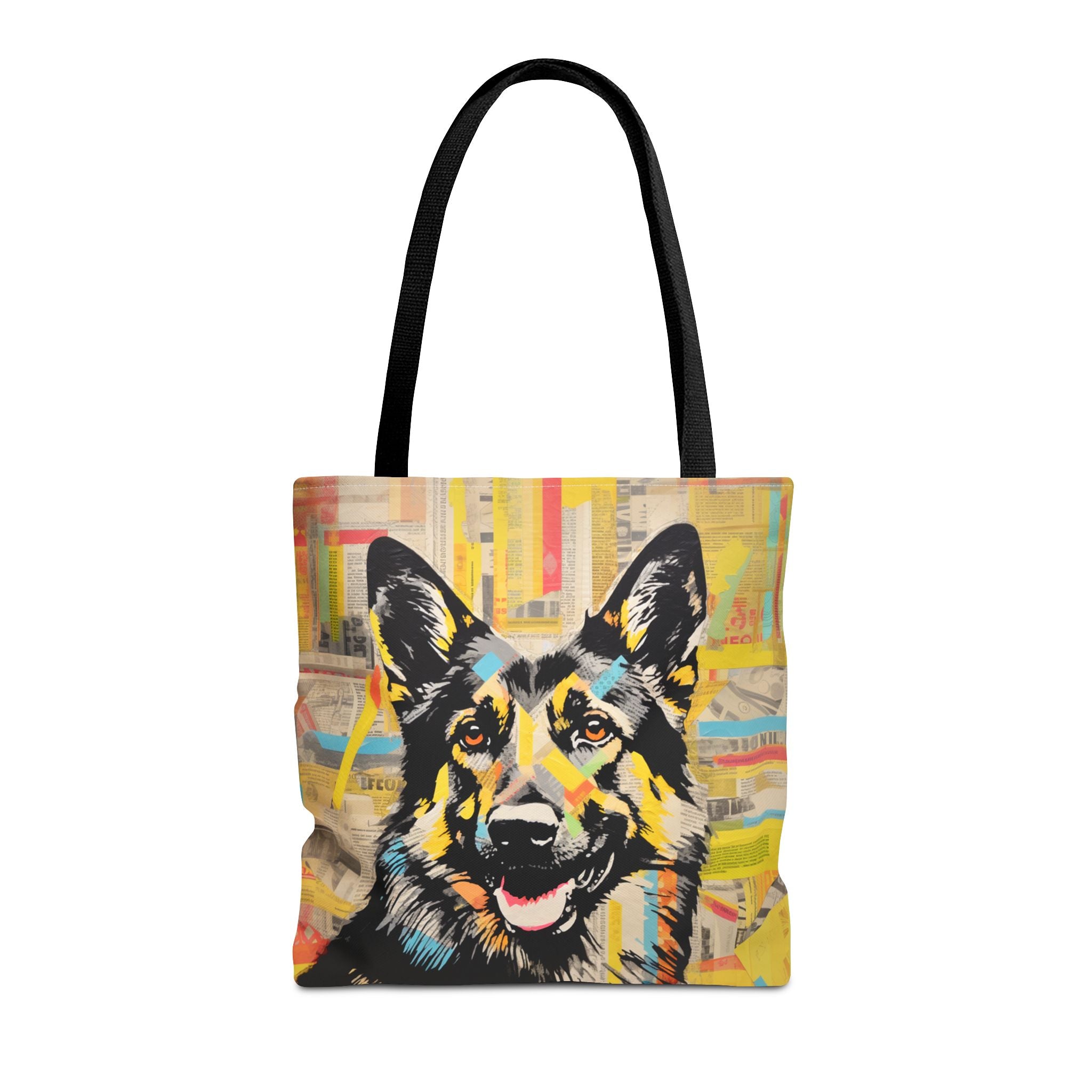 German Shepherd Pop Art Tote Bag, Vibrant Eco-Friendly Shopping Bag - Darwin & Rose