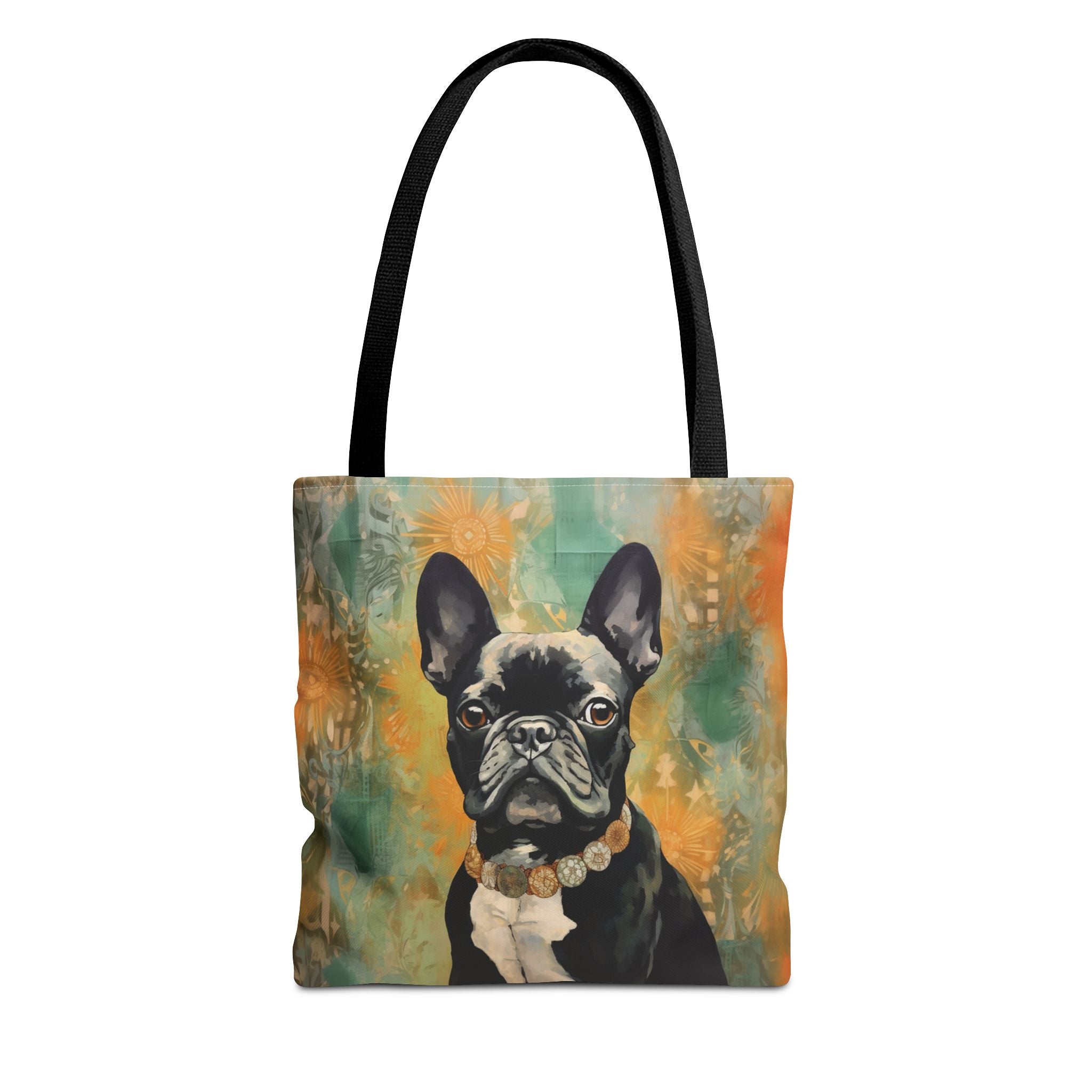 French Bulldog Charm Tote Bag with Vibrant Floral Design - Darwin & Rose