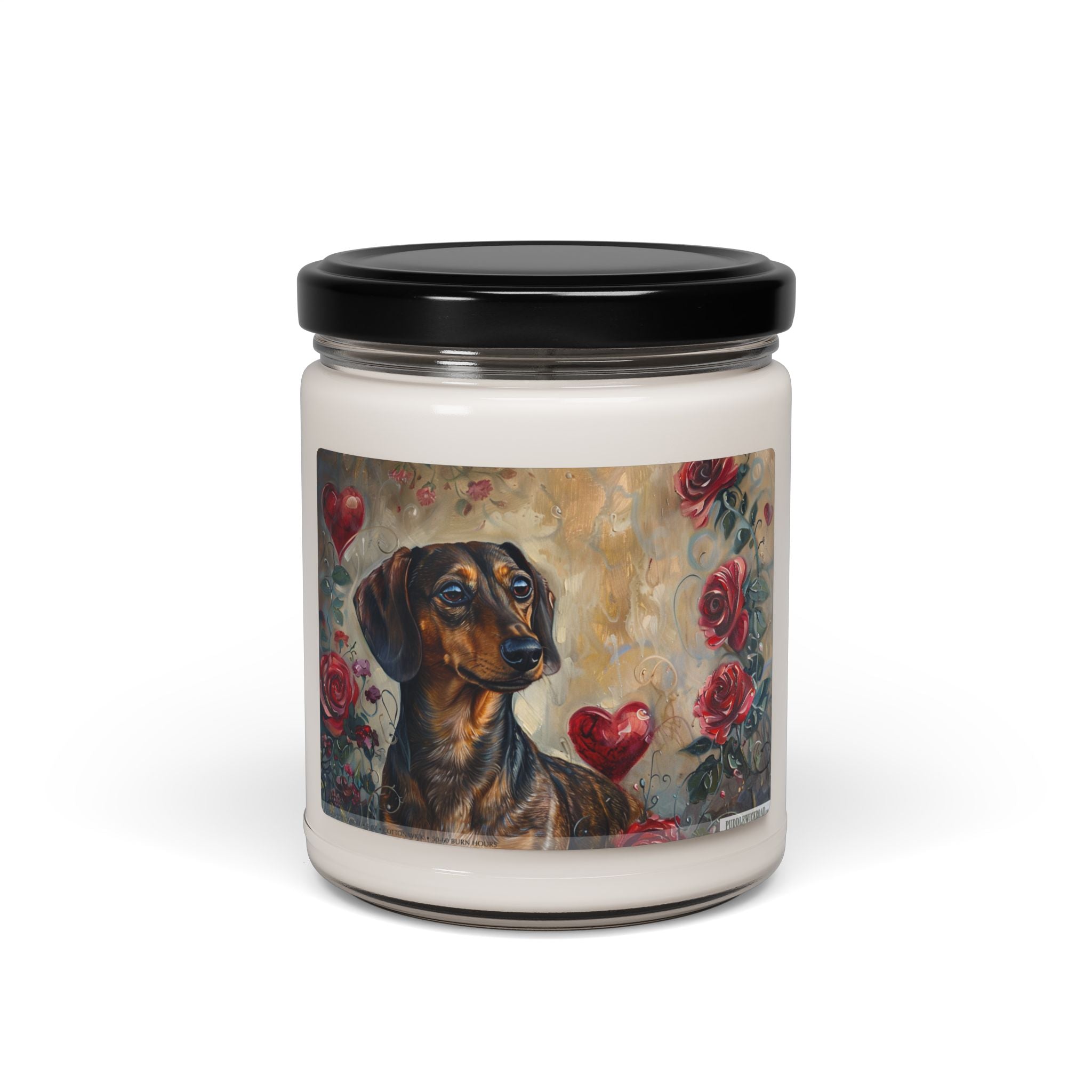 Dachshund Lover's Vintage Art Candle, Perfect Gift Idea - Darwin & Rose