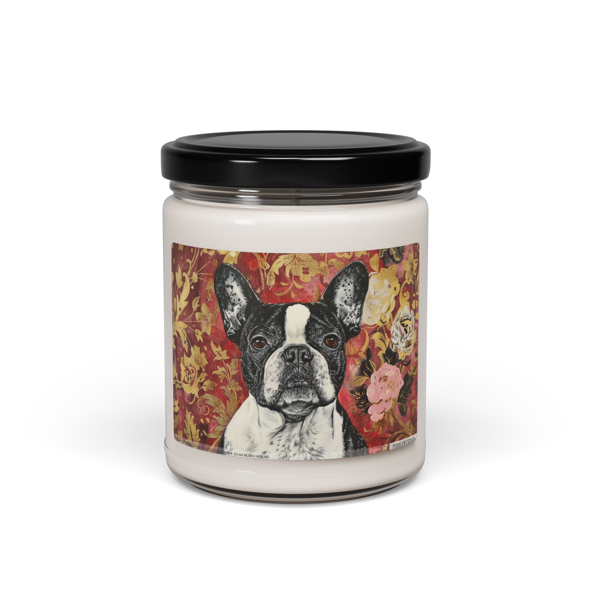 Frenchie Elegance Candle - Artistic Soy Gift for Dog Lovers - Darwin & Rose