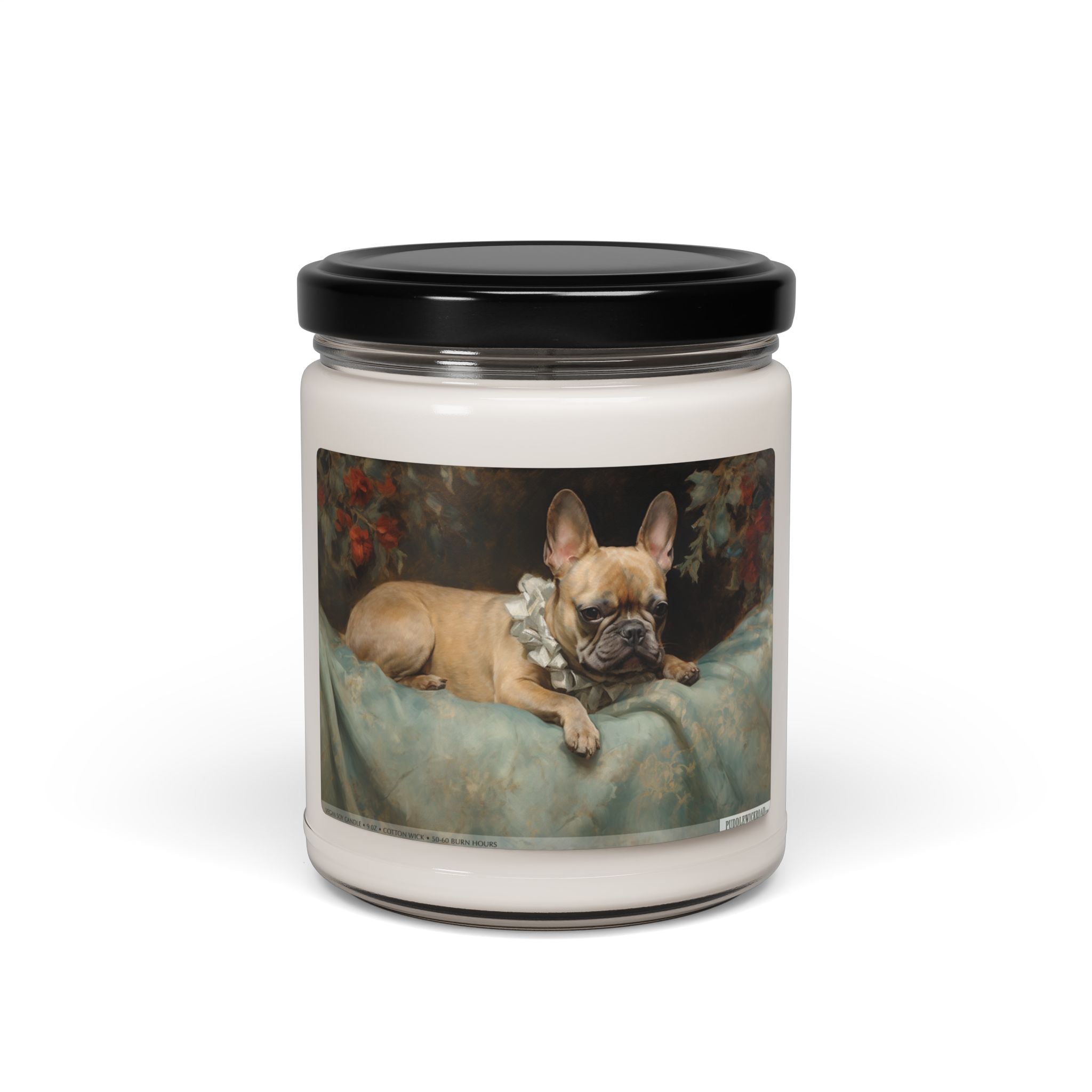 Frenchie Elegance Soy Candle - Vintage-Style Dog Lover Gift - Darwin & Rose