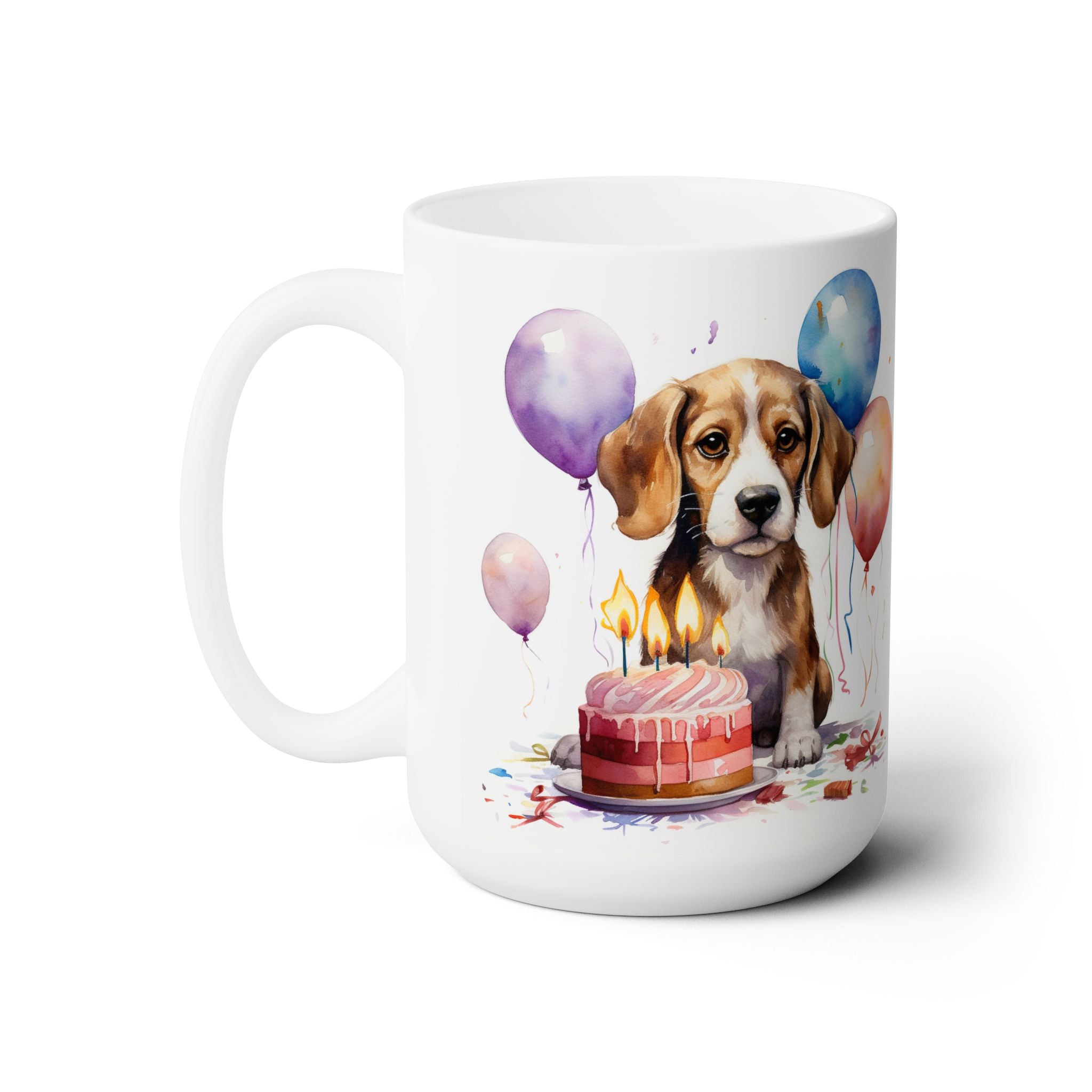 Beagle Birthday Party Mug - Adorable Dog Lover's Gift for Pet Parents - Darwin & Rose