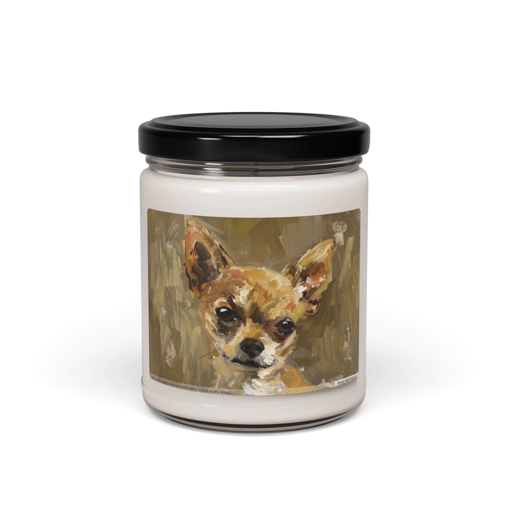 Charming Chihuahua Candle - Artistic Pet Lover Gift Soy Wax Jar - Darwin & Rose