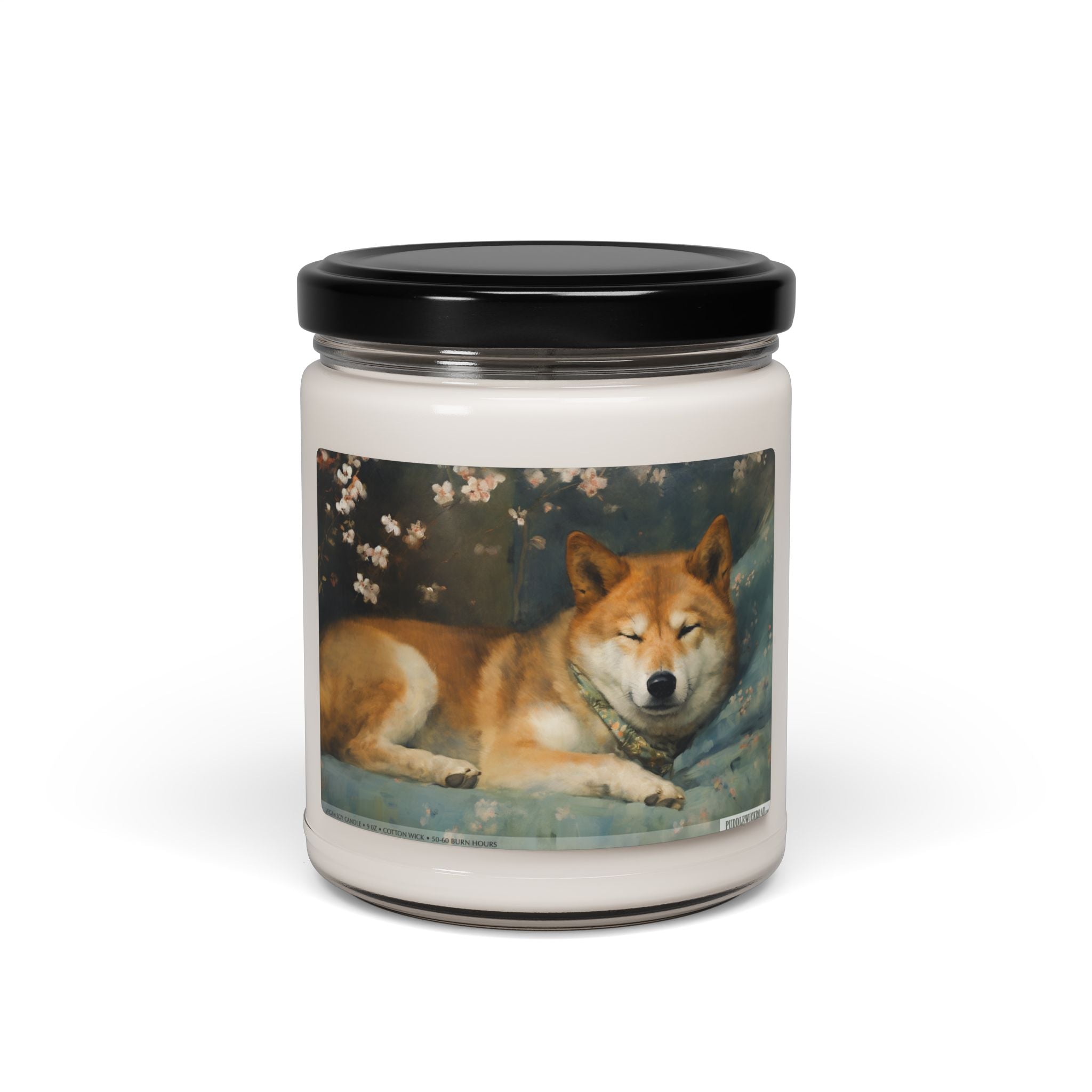 Shiba Serenity Candle - Vintage Memorial Gift for Dog Lovers - Darwin & Rose