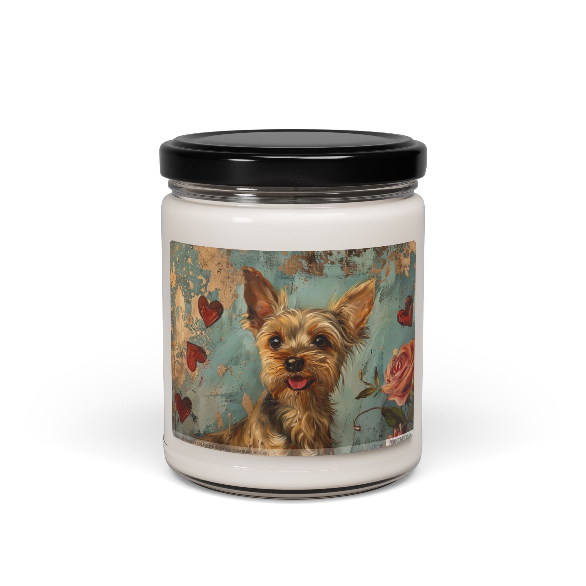 Yorkie Heartfelt Candle - Yorkshire Terrier Pet Lover Gift - Darwin & Rose