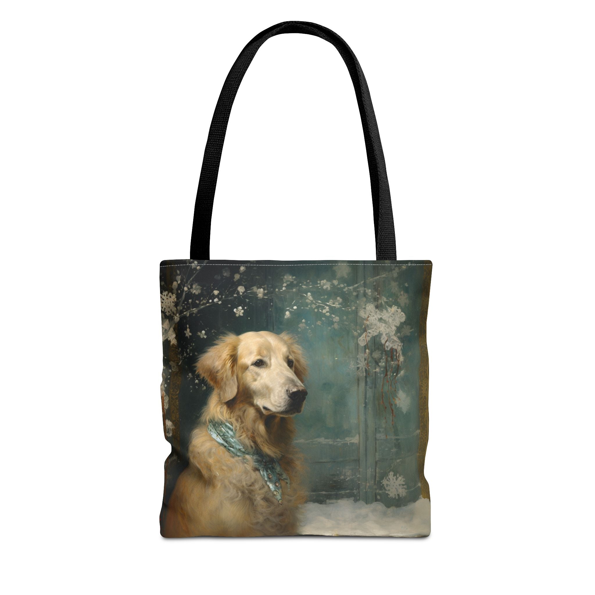 Golden Retriever Snowy Charm Tote Bag, Eco-Friendly & Reusable - Darwin & Rose
